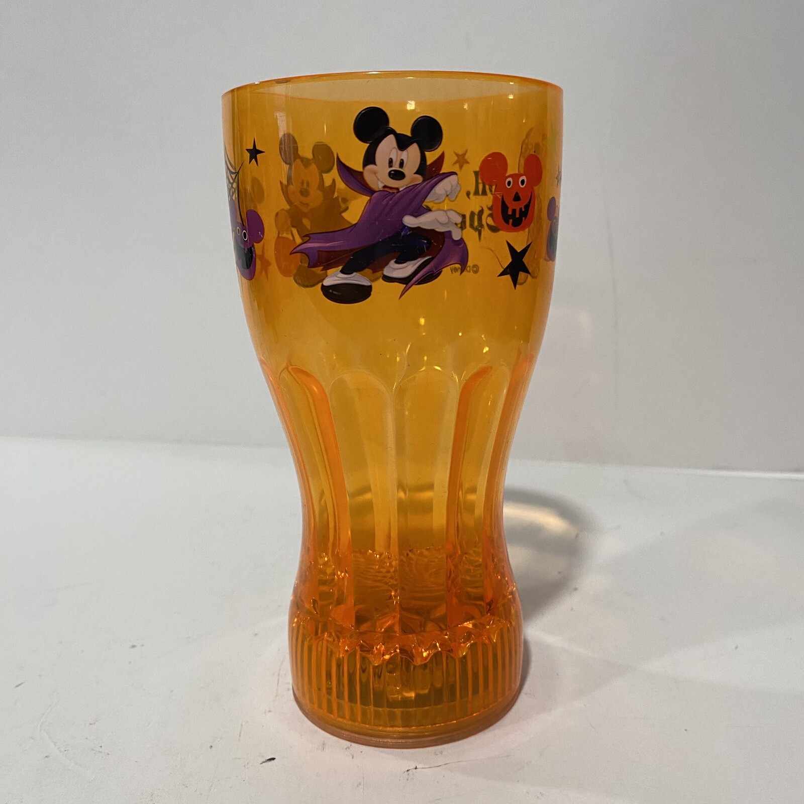 Halloween Mickey Mouse Orange Flashing Cup “Oh Boy Spooky” , As-Is READ