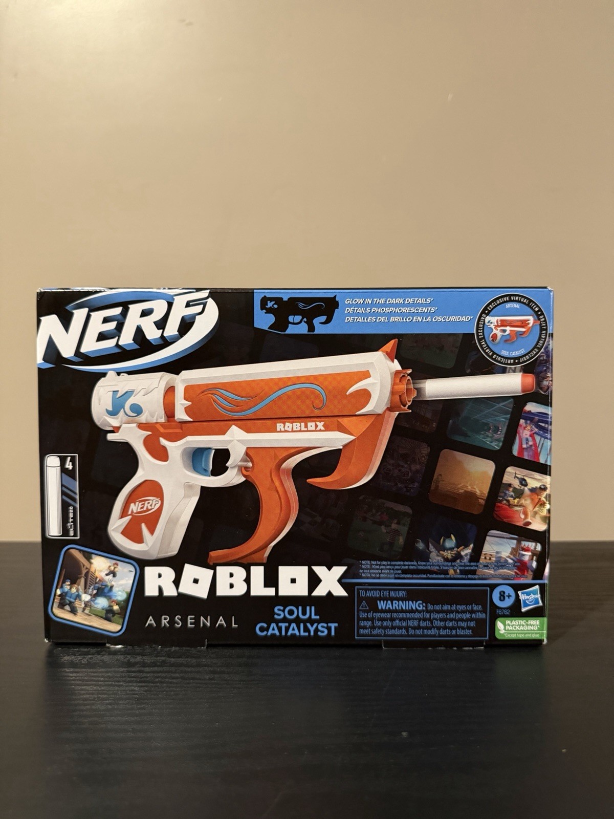 Nerf Roblox Arsenal Soul Catalyst Blaster NEW Glow-in-the-Dark + Code