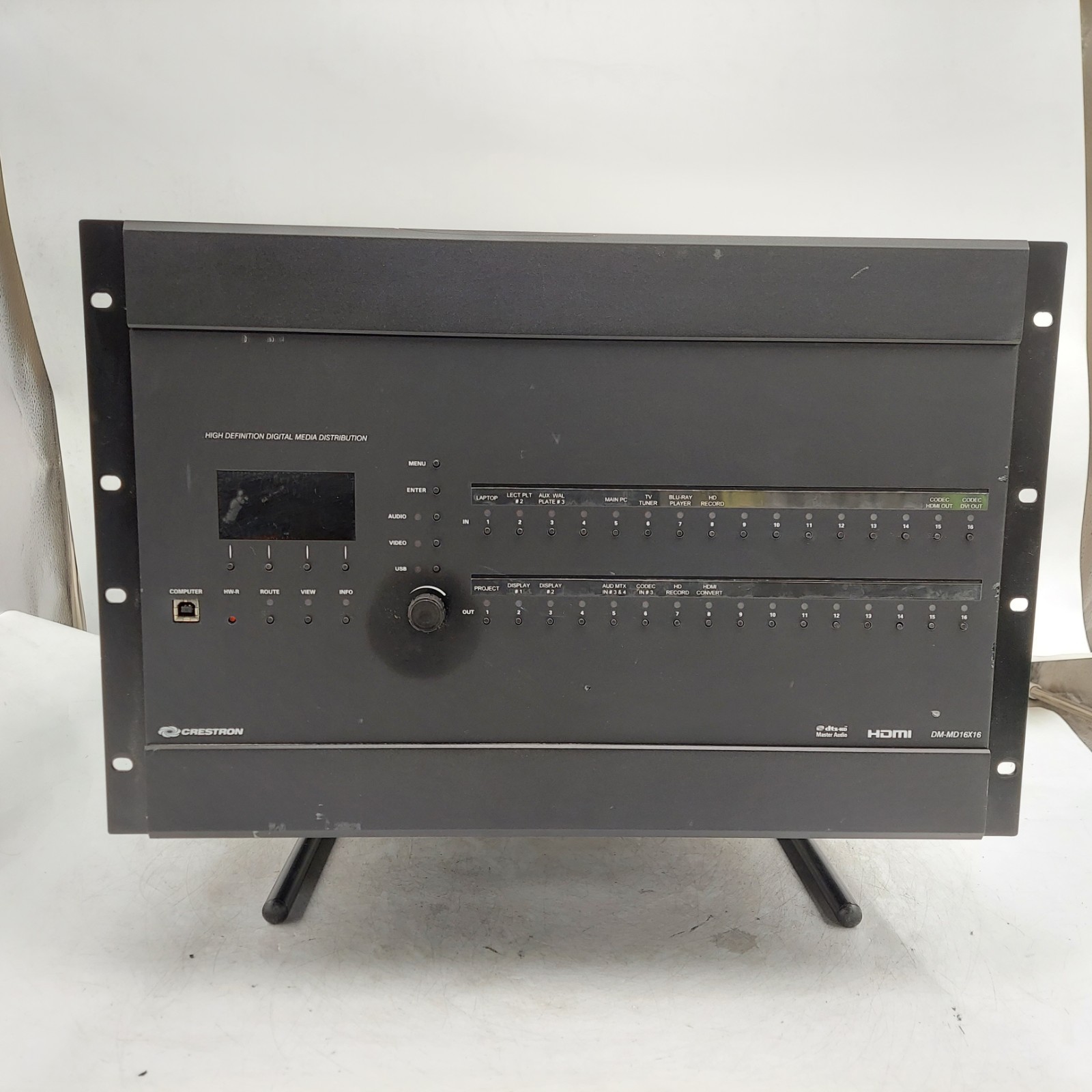 Crestron DM-MD16X16 Digital Media Switcher w/ Cards *Read Desc.*