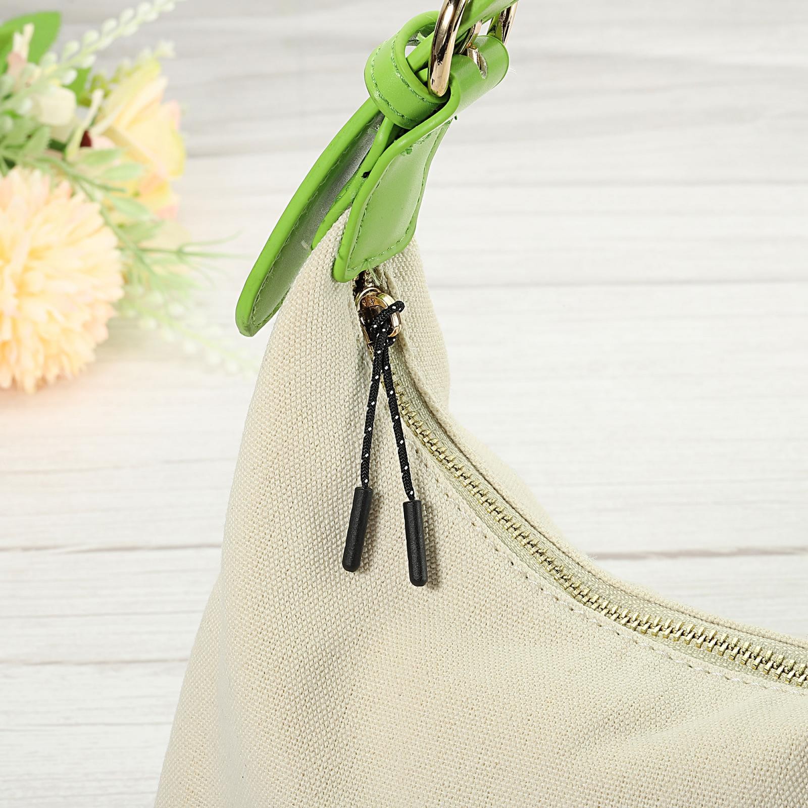 Zipper Pulls Extension Handle Cord, 15 Pack Plastic Puller Extender, Black