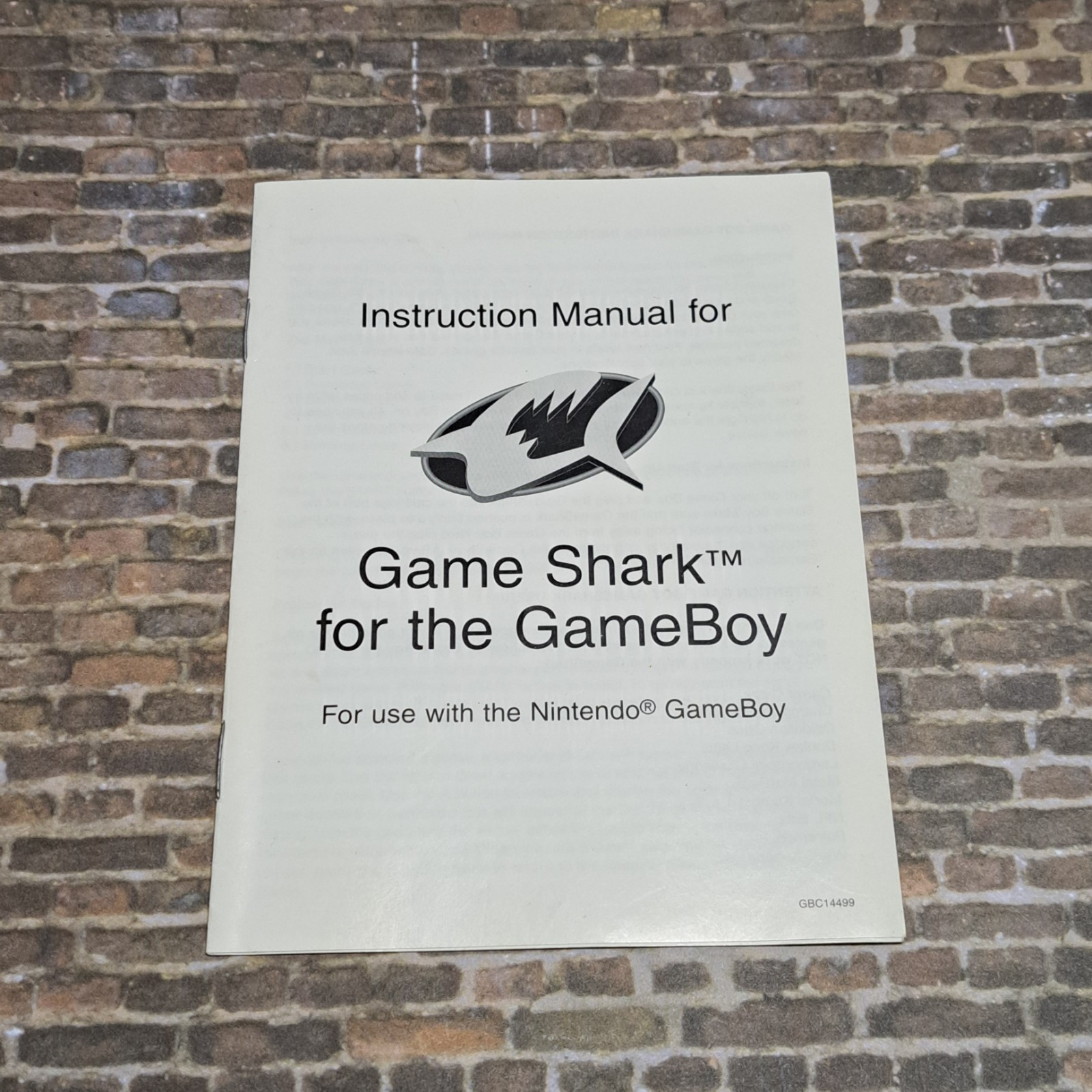 1999 Game Shark Instruction Manual ONLY Game Boy Nintendo GameShark