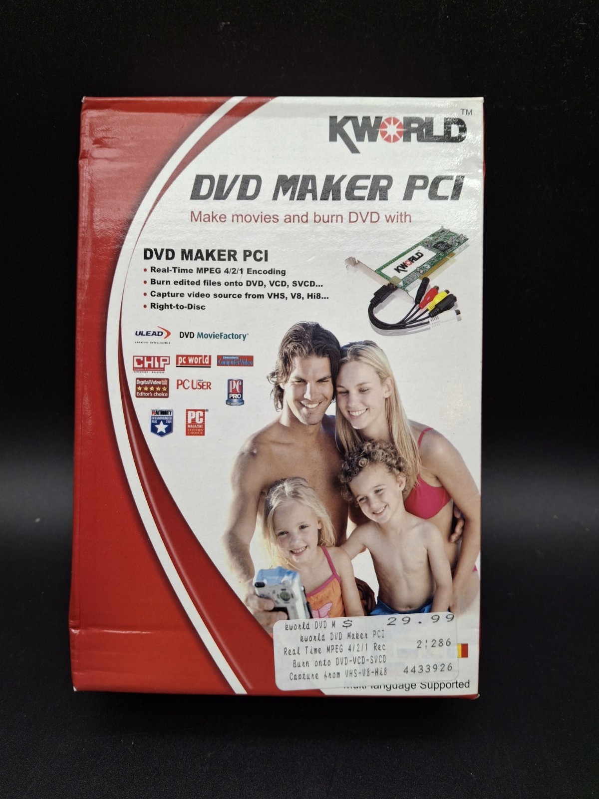 NEW Kworld DVD Maker PCI capture card NOS new old stock