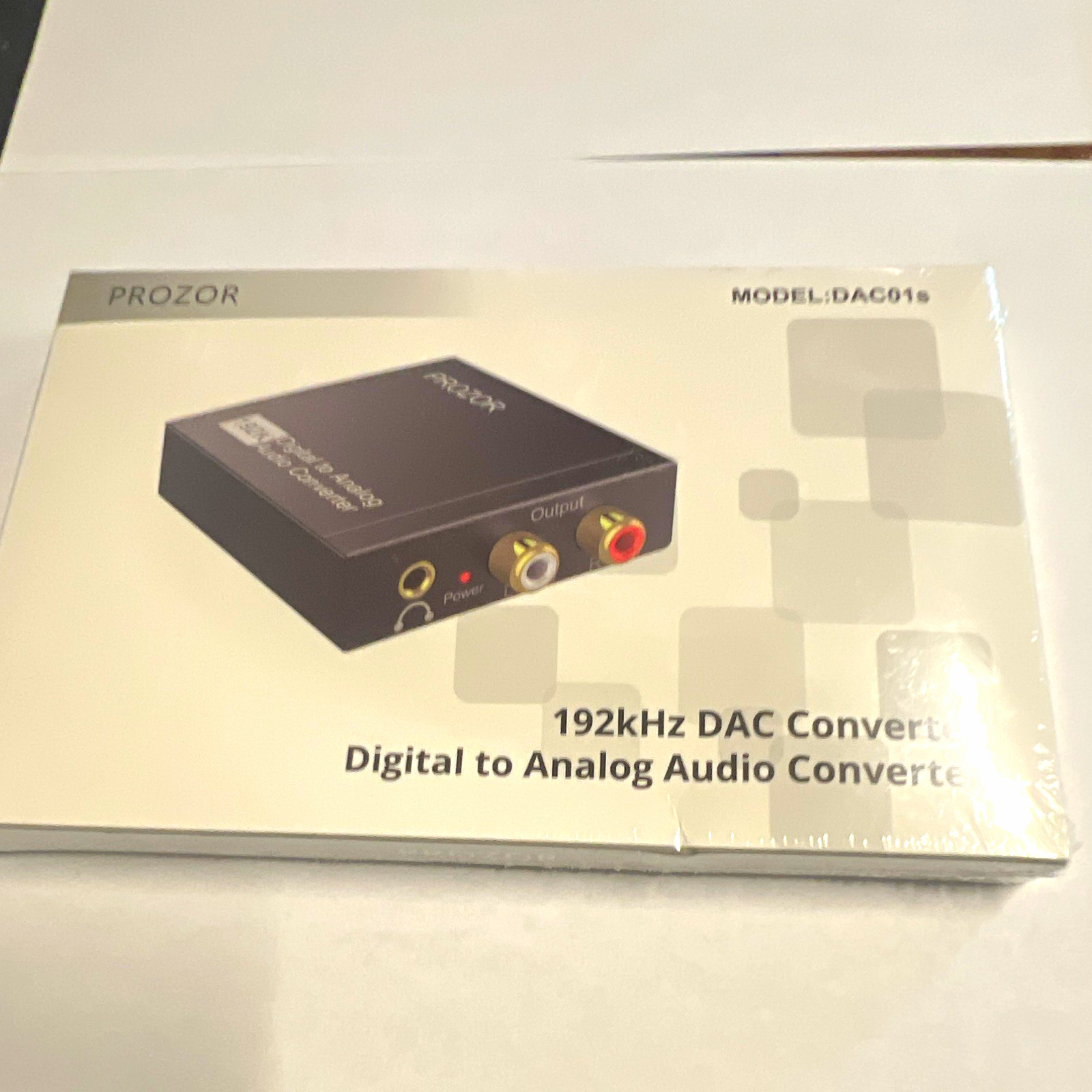 PROZOR 192kHz Digital to Analog Audio Converter DAC01s, Black