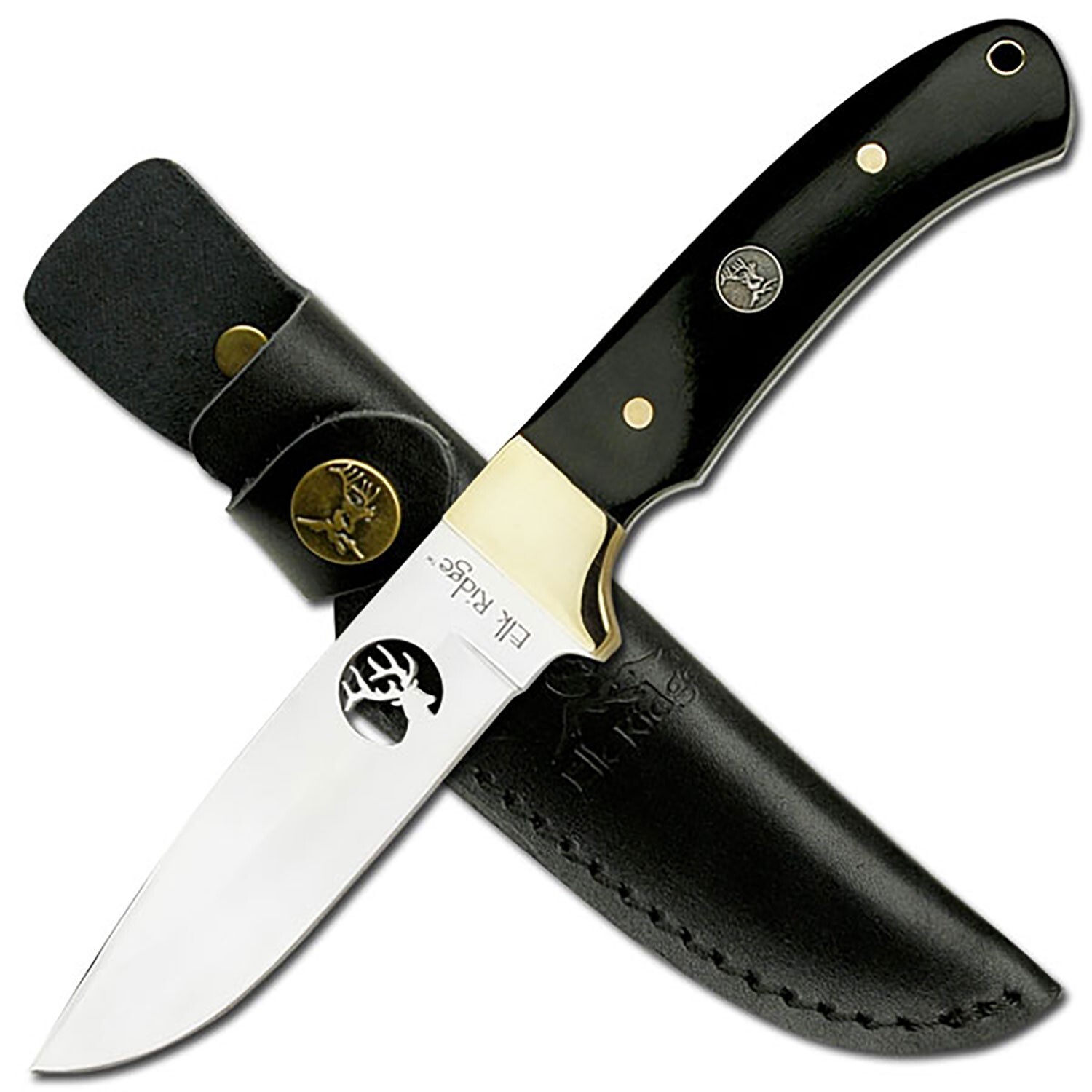 8.25" ELK RIDGE FIXED BLADE HUNTING SKINNING BONING KNIFE SHARP  EDC BONE 010
