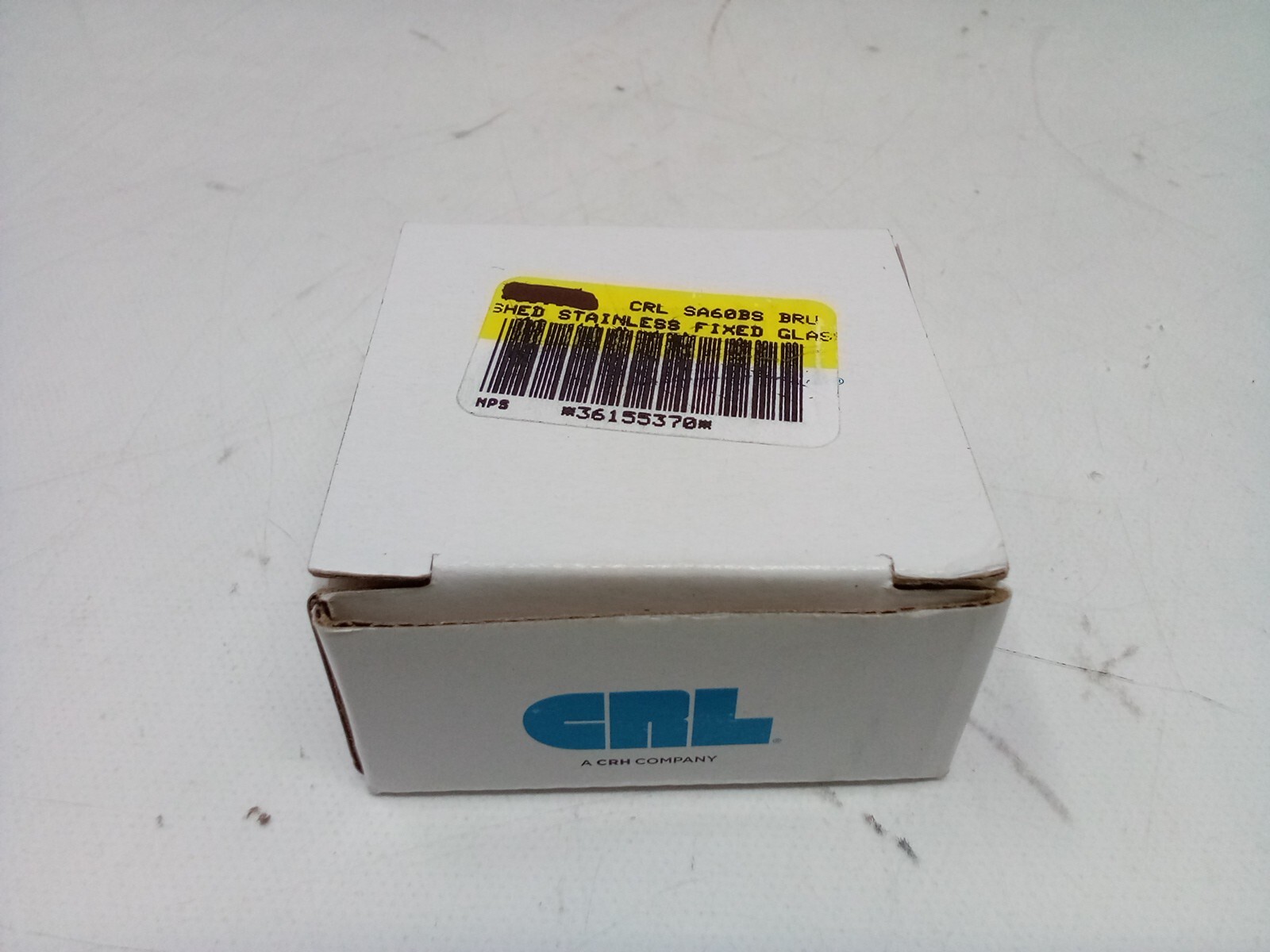 CRL SA60BS Brushed Stainless Fixed Glass Fitting