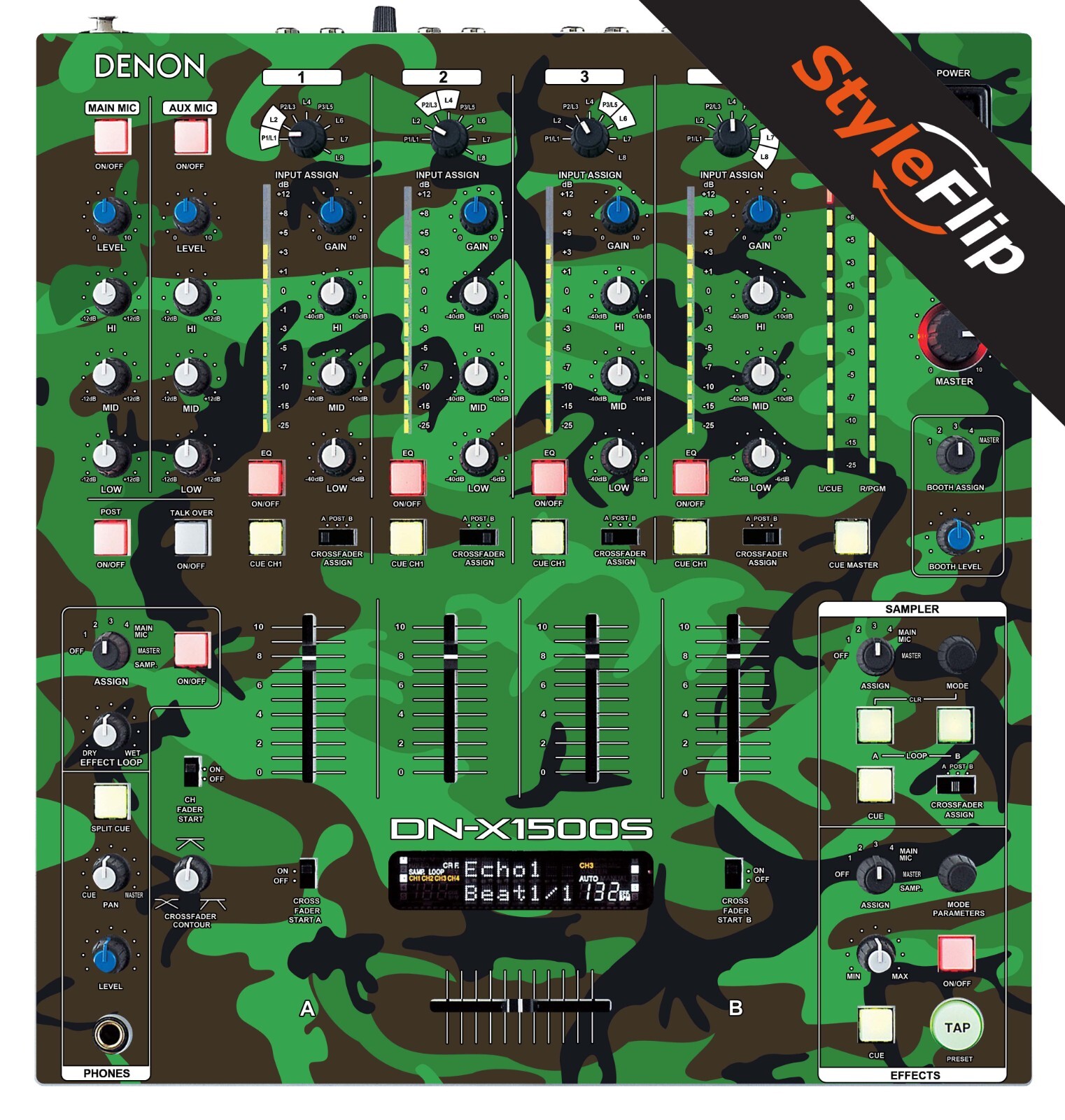 Denon X1500S/X1500 Skin | Green Camo | Protective Decal | StyleFlip Skins