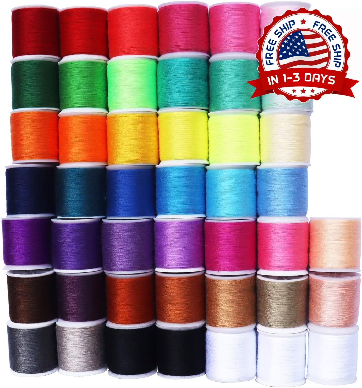 Kit De Hilo De Coser De Para Coser A Mano Y A Máquina, 45 Colores Mezclados NEW