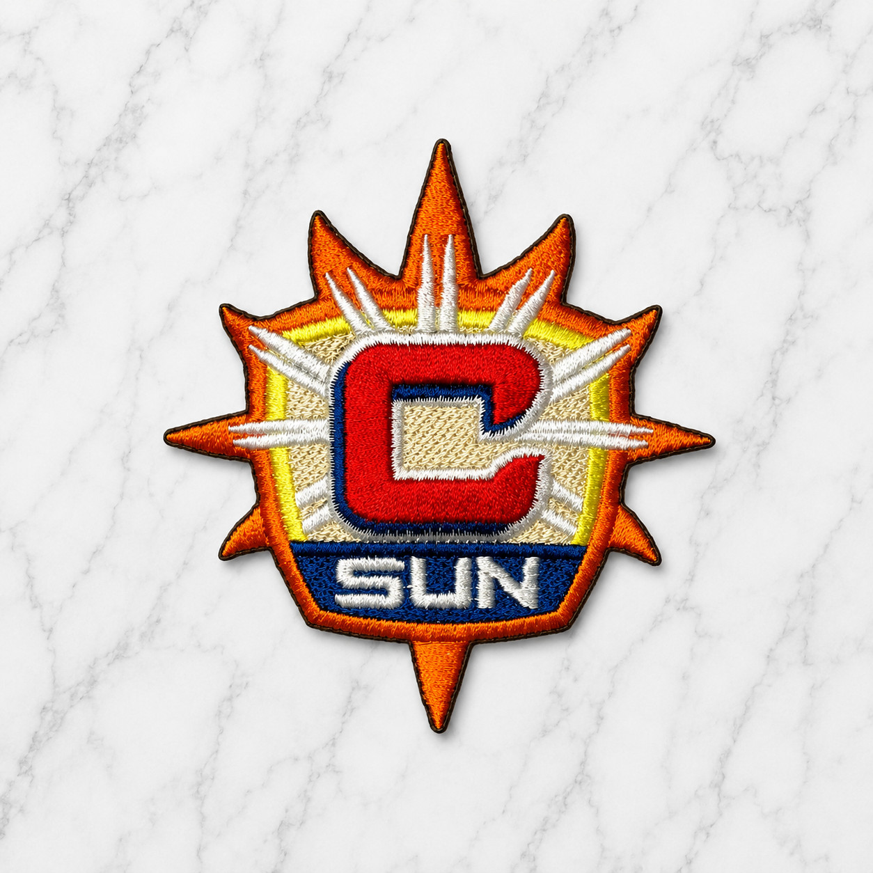 CONNECTICUT SUN WNBA EMBROIDERED IRON ON PATCH 3"X3" FREE SHIPPING & TRACKING