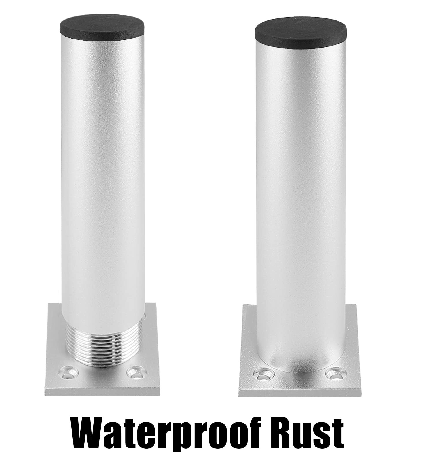 Set of 4 Furniture Legs 6 Inch, Adjustable Aluminum Alloy Cabinet Legs, Metal...