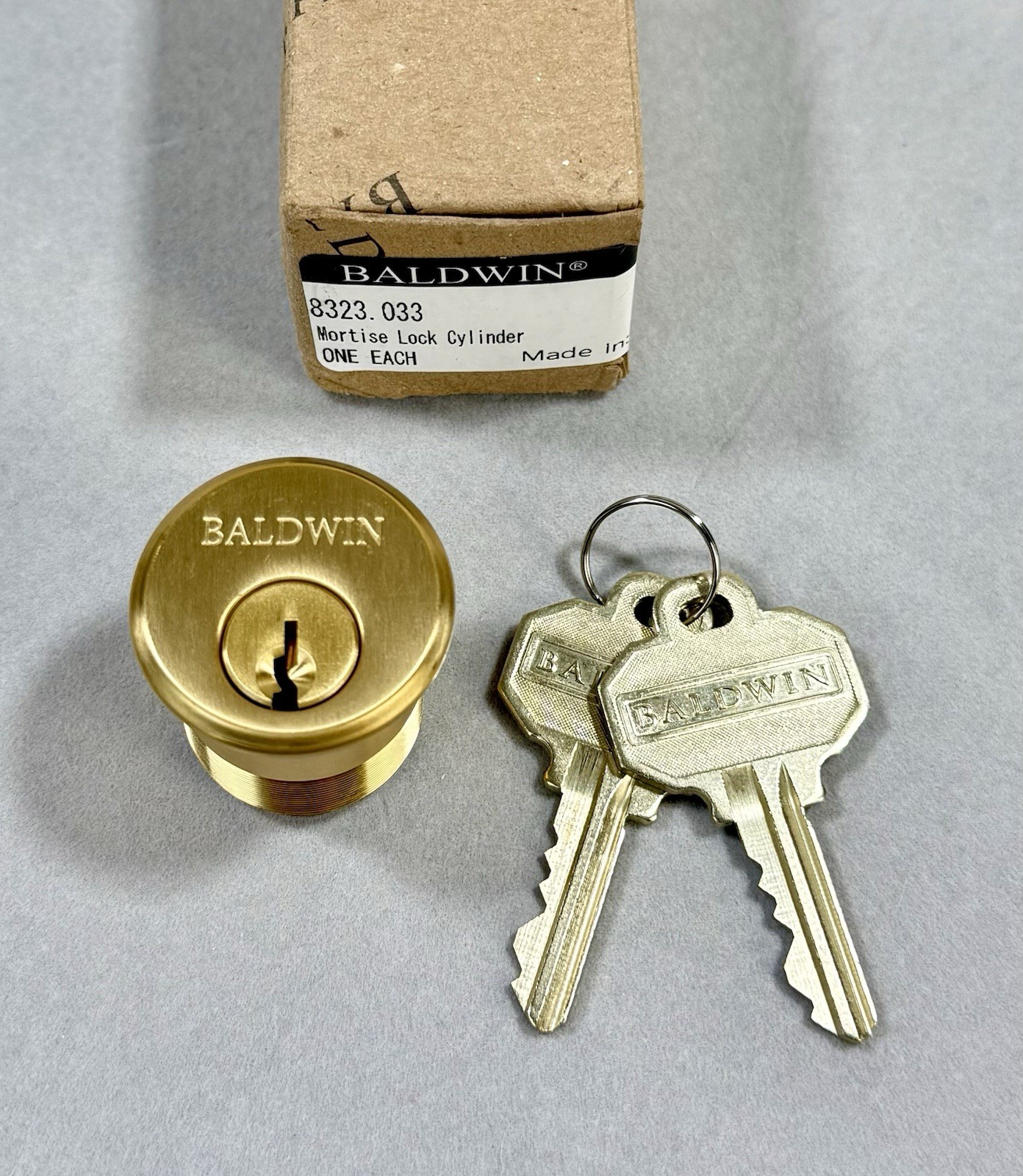 Baldwin Estate 8323 Gramercy 1-1/4" C Keyway Traditional Mortise Single Cylinder