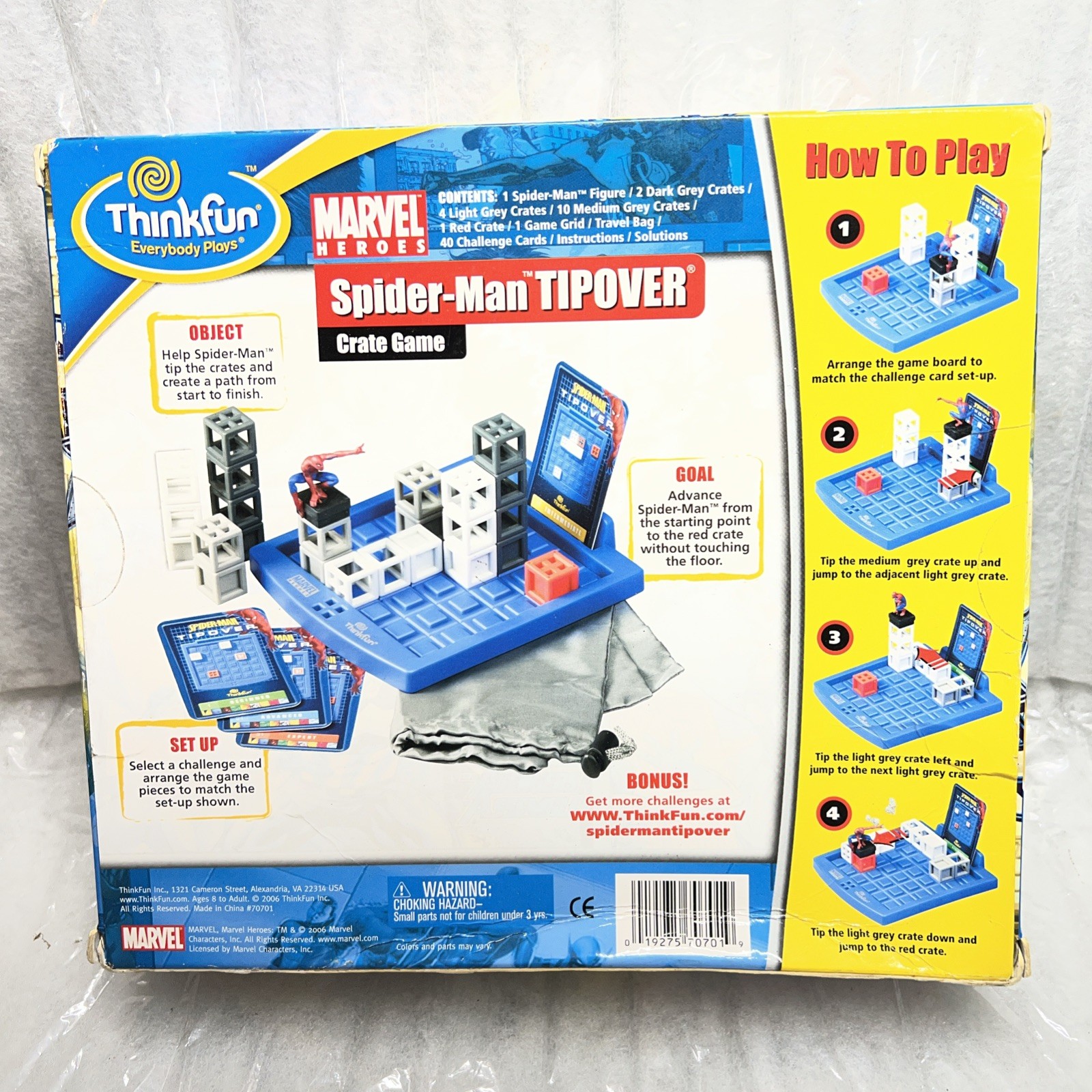 Spider-Man TIPOVER Game Thinkfun 2006 Marvel Single Player Never Opened