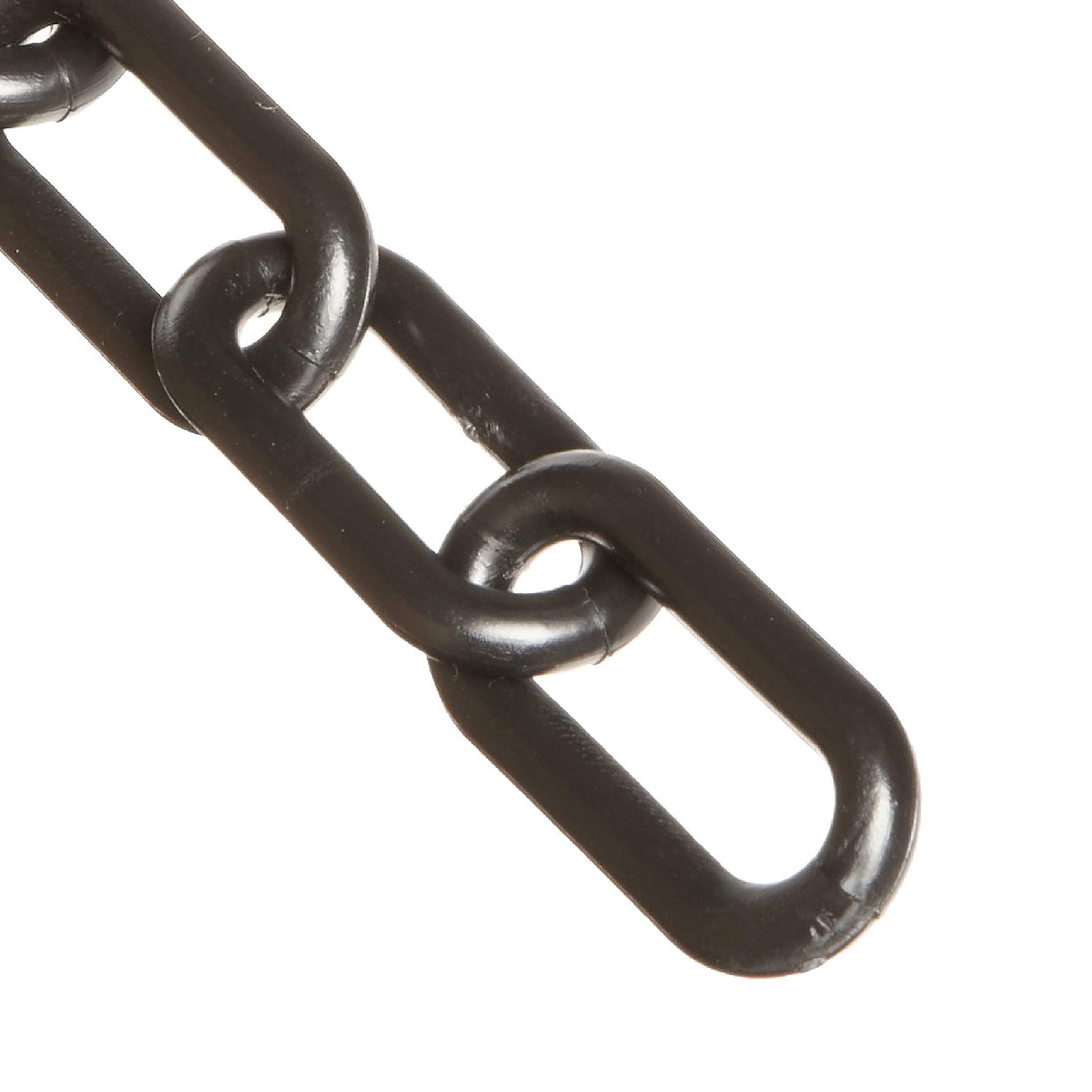 Mr. Chain Plastic Barrier Chain, Black, 2-Inch Link Diameter, 10-Foot