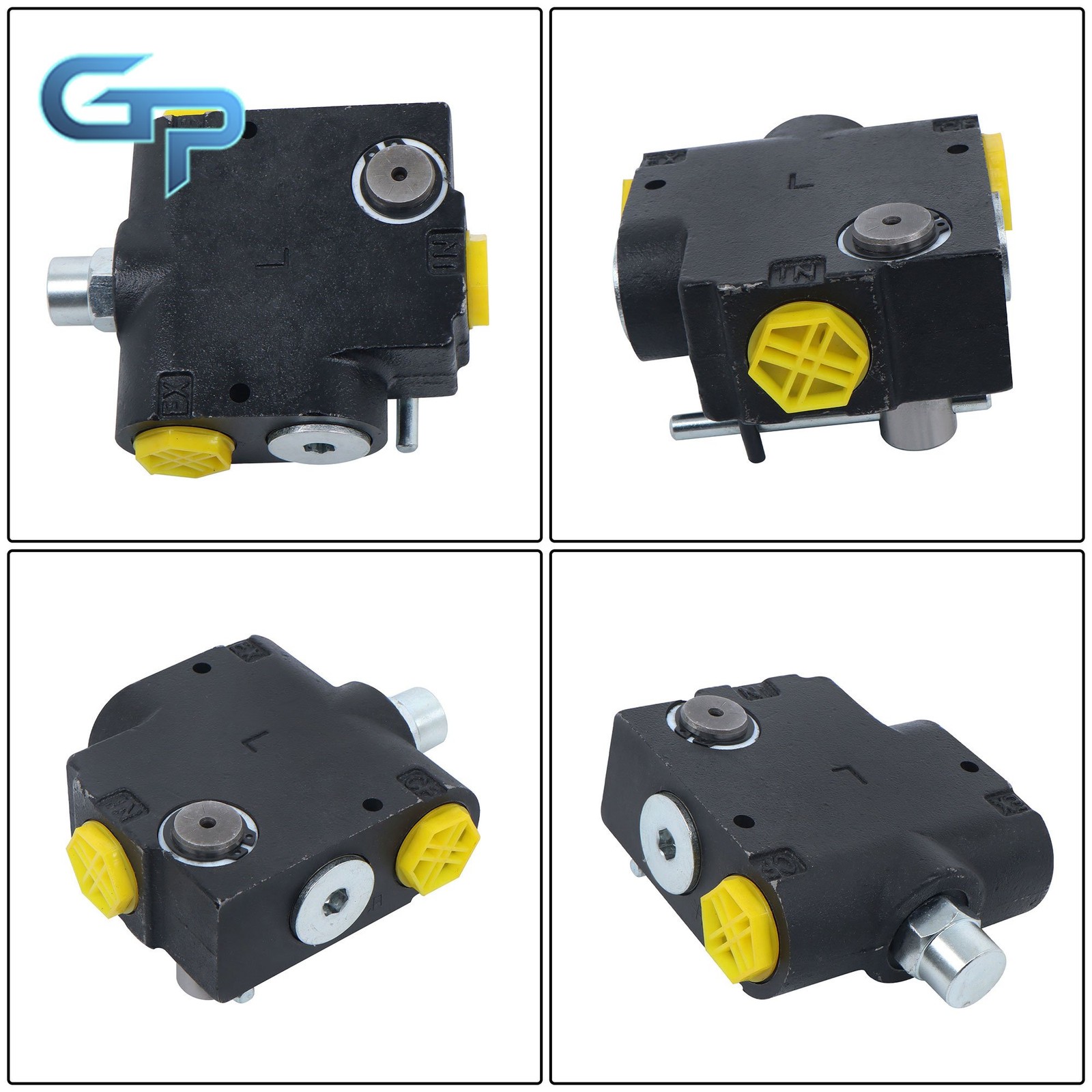 0-30GPM 3/4" NPT Hydraulic Adjustable Variable Flow Control Valve w/ Relief