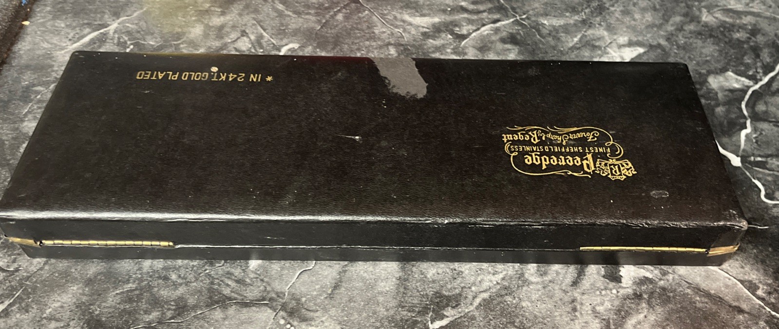 Peeredge Finest Sheffield Stainless 24KT Gold Plated Forever Sharp By Regent