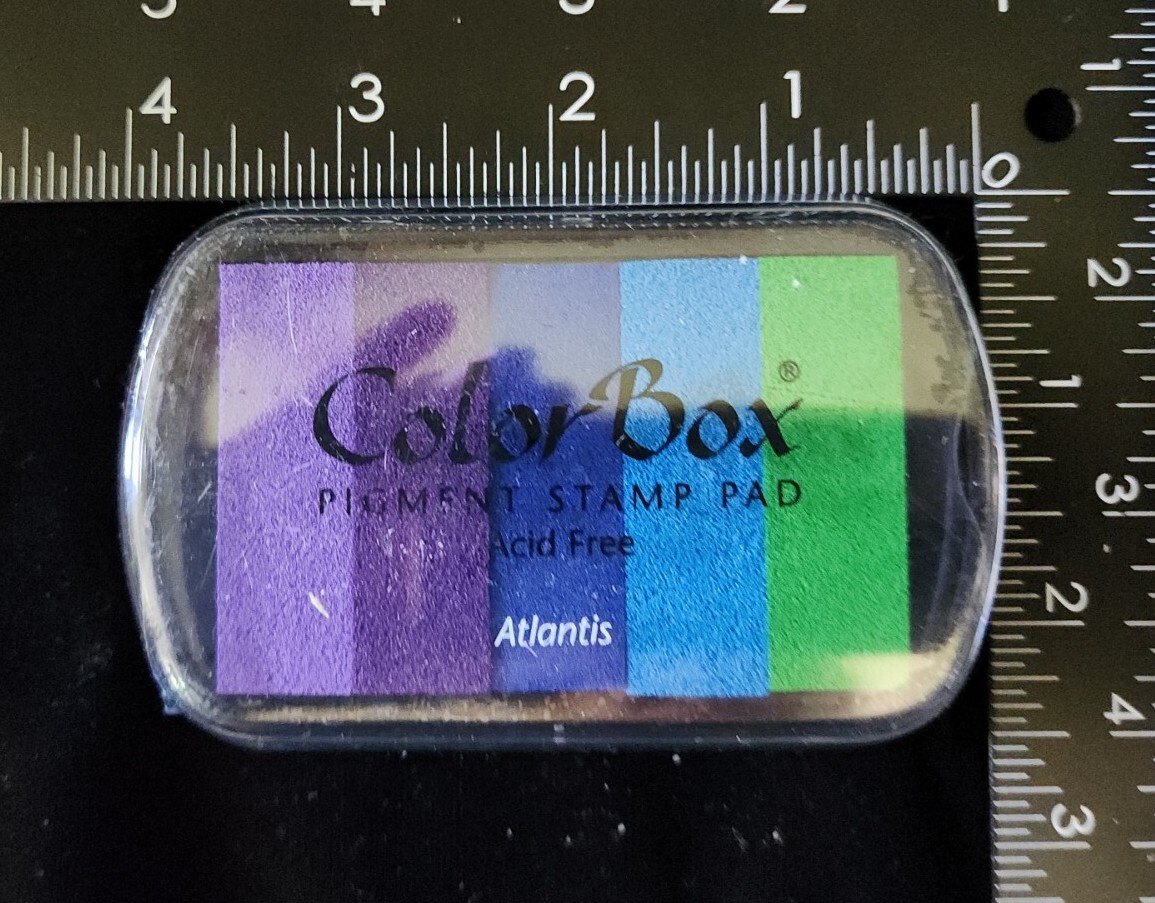 NEW SEALED Color Box Pigment Ink pad Stamp Pad ATLANTIS ~ RARE DISCONTINUED