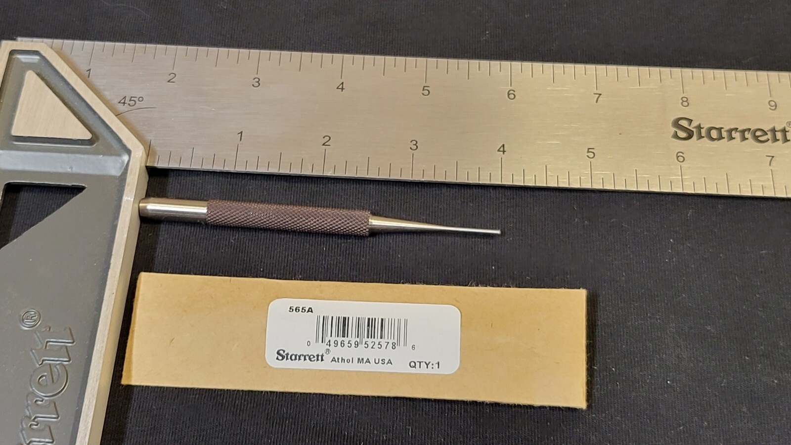 Starrett 565B 4" Overall Length, 11/16" Pin Length, 3/32" Pin Diameter