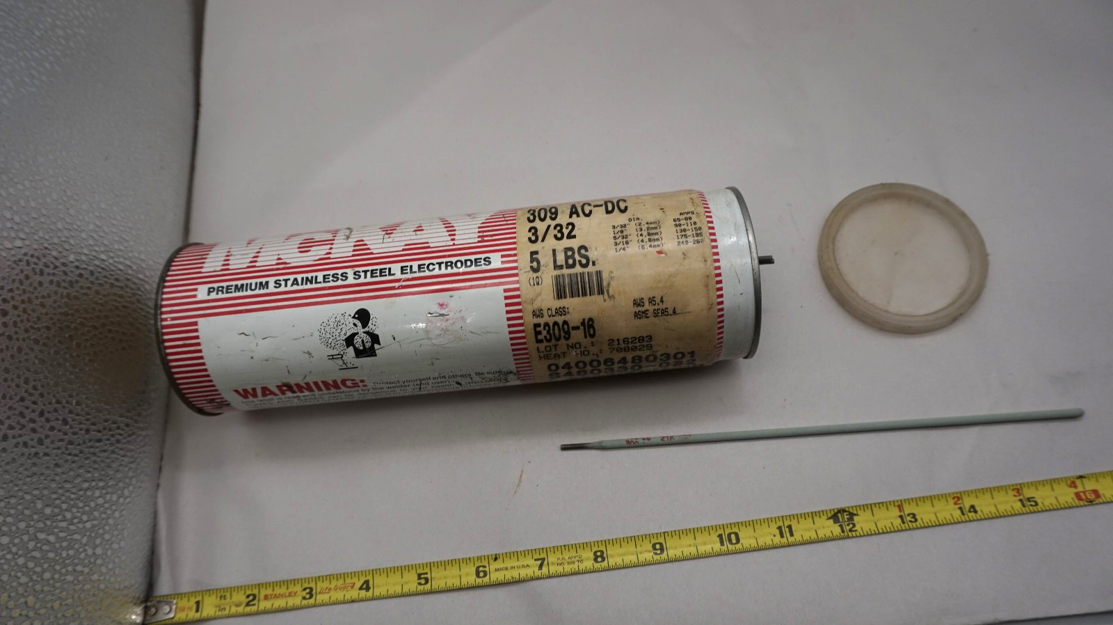 McKay Premium Welding Electrodes  3/32in/2.4mm E309-16  4 + Lbs  free ship USA