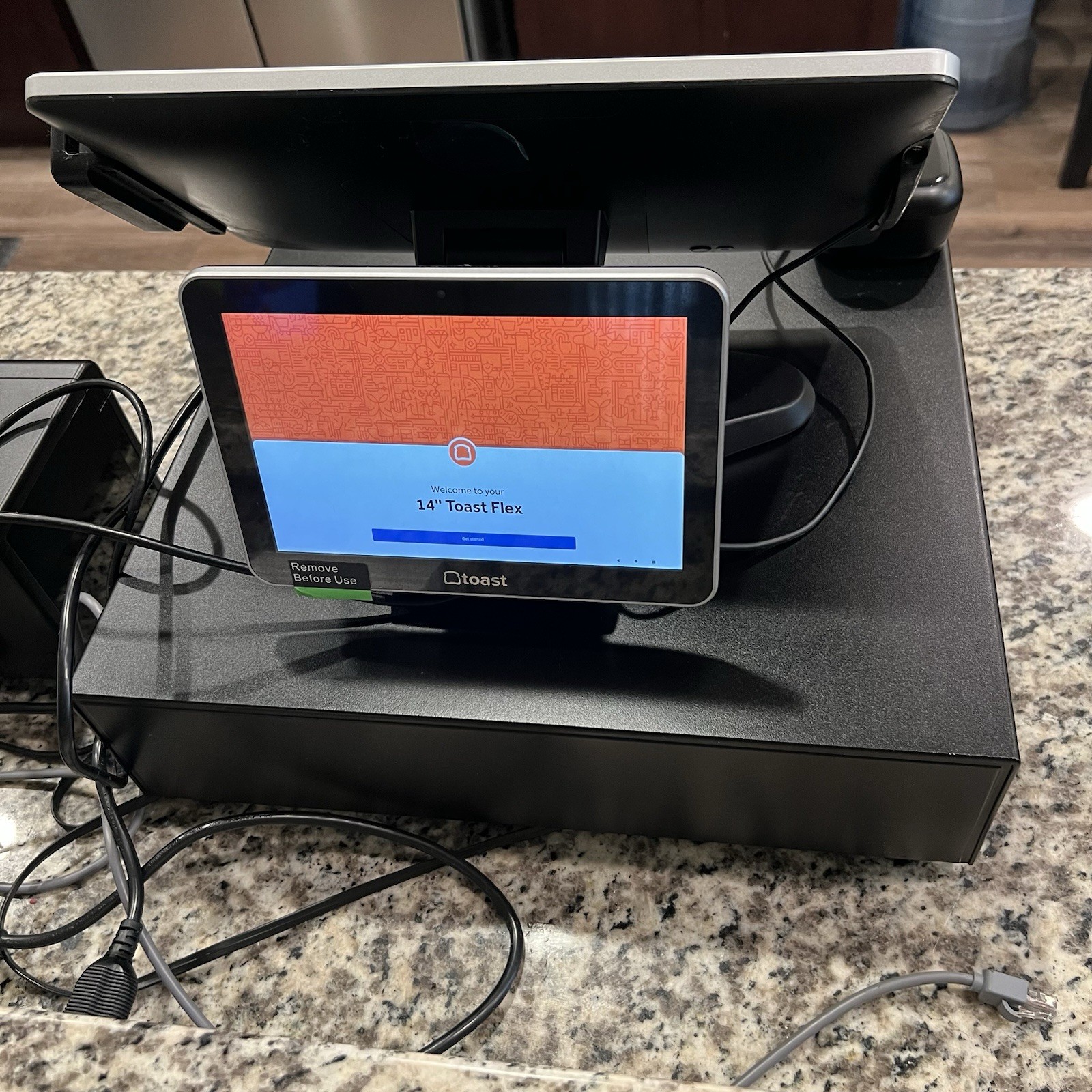 Toast Flex 14" POS Terminal & Receipt Printer Bundle w/ Attached Card Reader