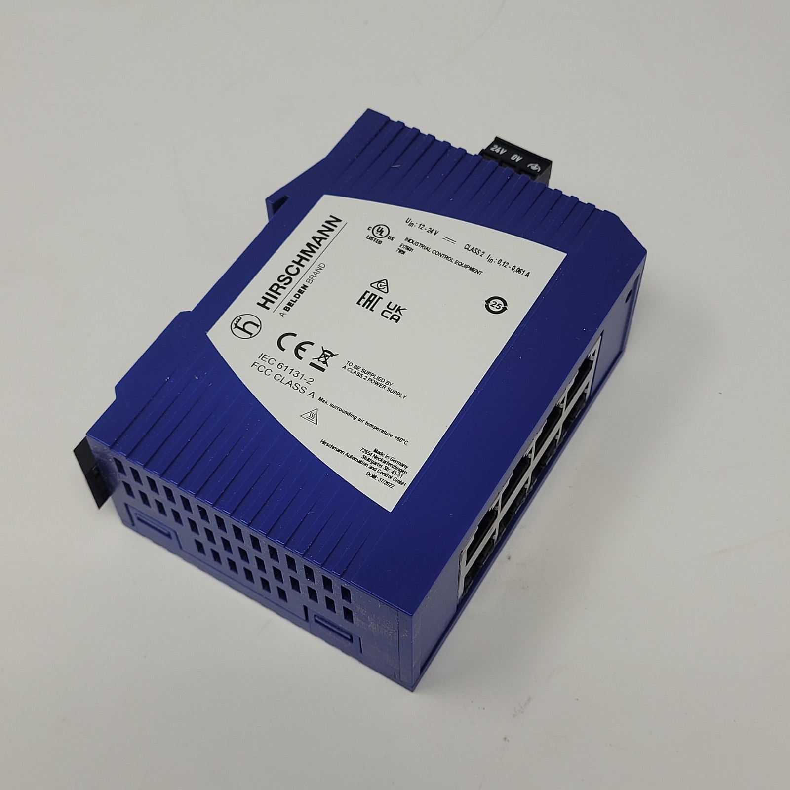 Hirschmann SSL20-8TX, Ethernet Switch, 9.6 - 32 VDC - NEW