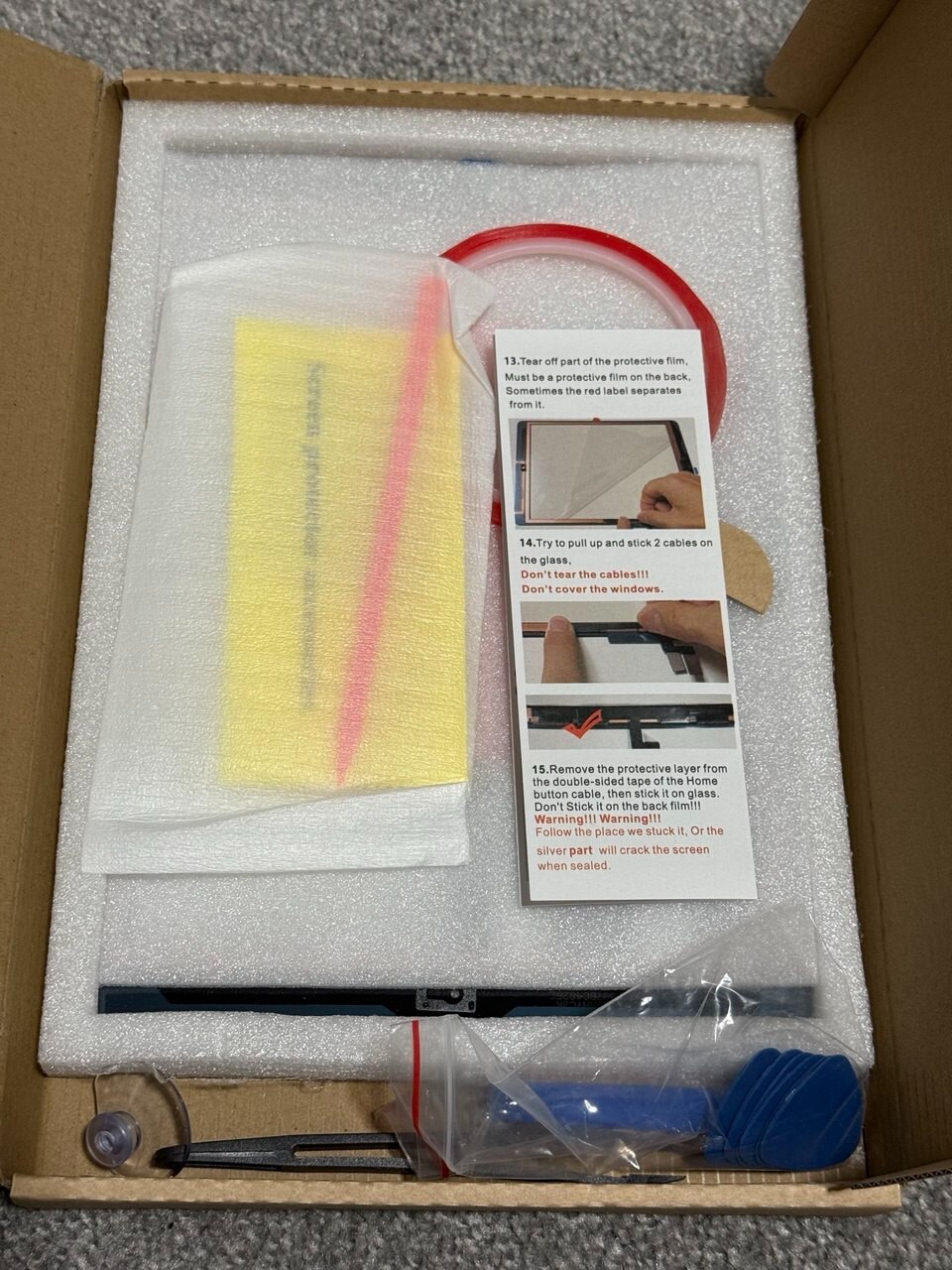 Screen Replacement for iPad 7/8 10.2 in (Black)