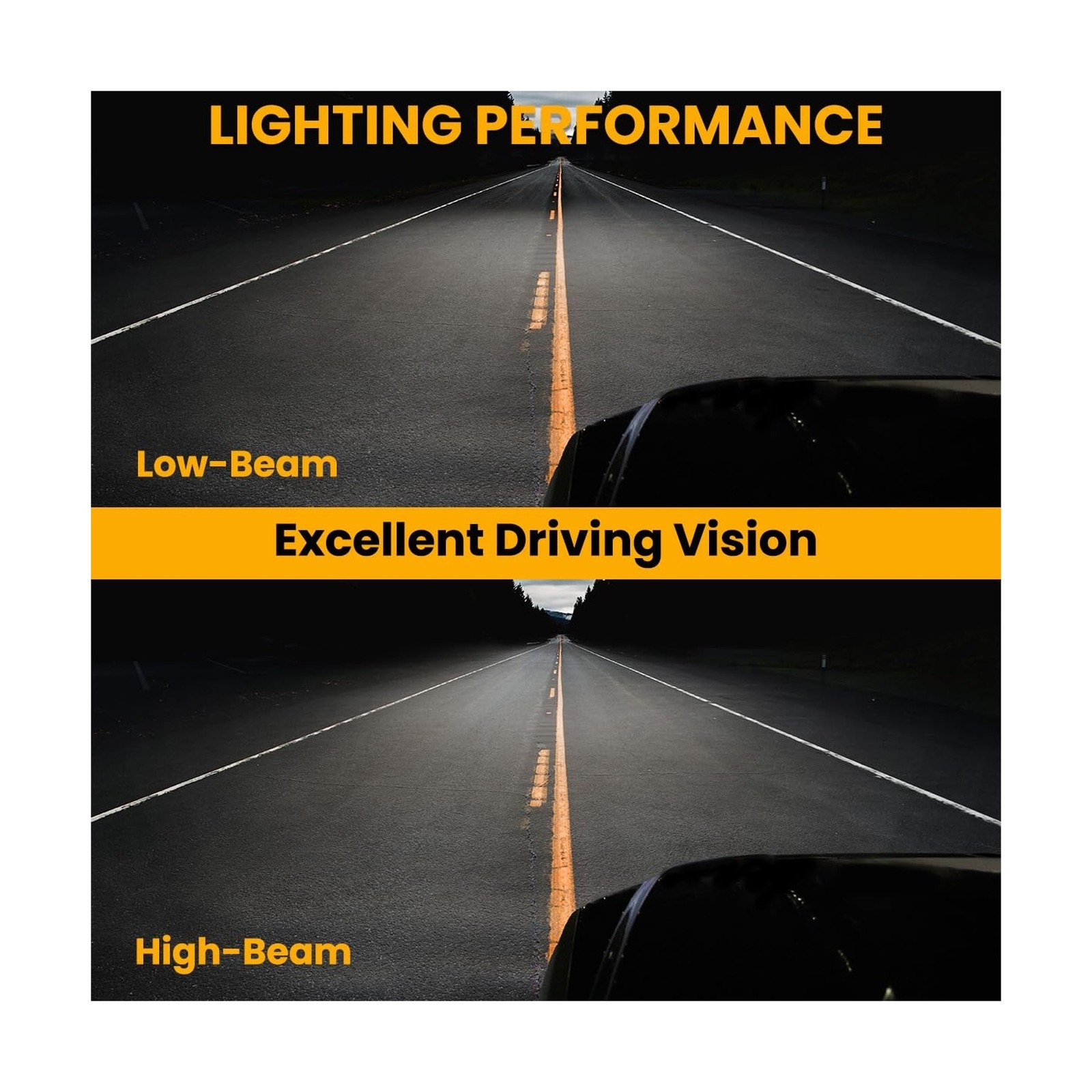 SPEC-D TUNING Black Projector Headlights Compatible with 2010-2012 Hyundai Ge...