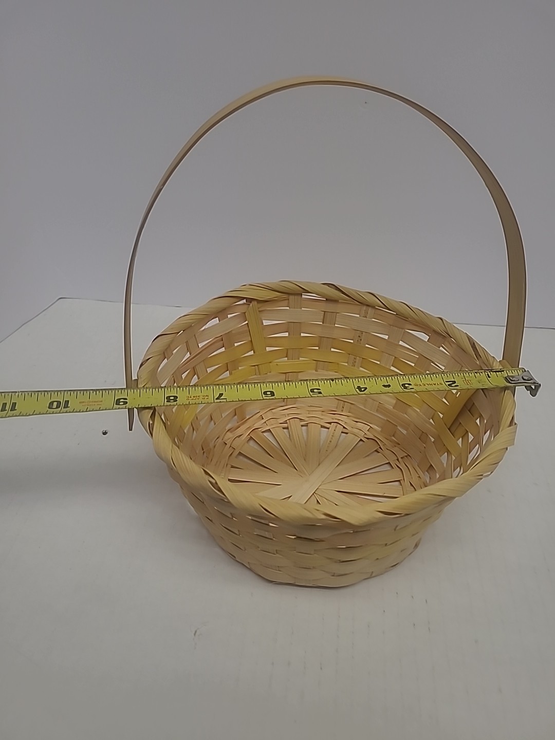 Wicker Small Yellow Tint Easter Basket