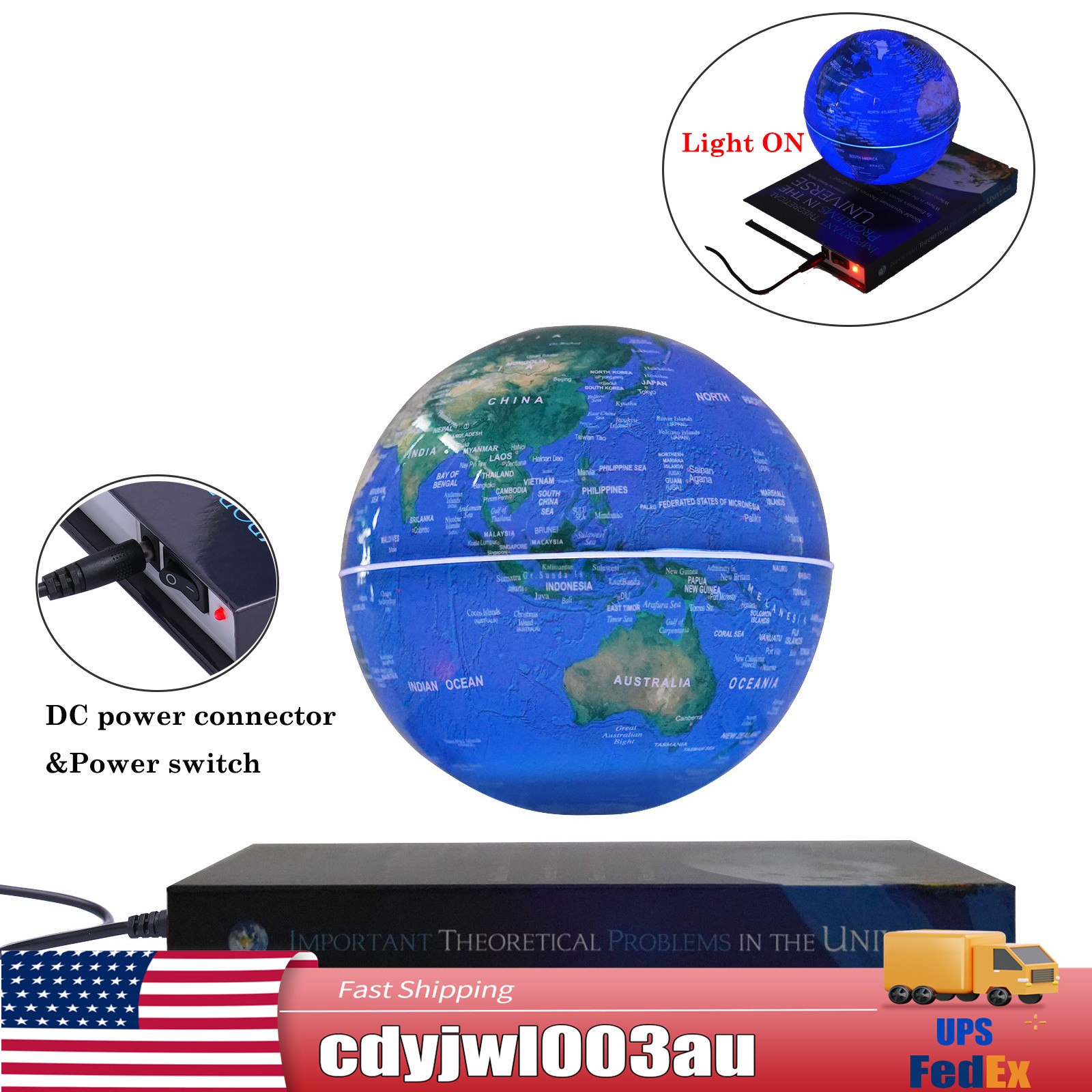 Magnetic Levitating Globe LED RGB Levitation Floating Geographic Globe Deco Gift