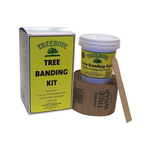 2 kits  Treekote Tree Banding Kit - 15oz gum,  tree wrap,