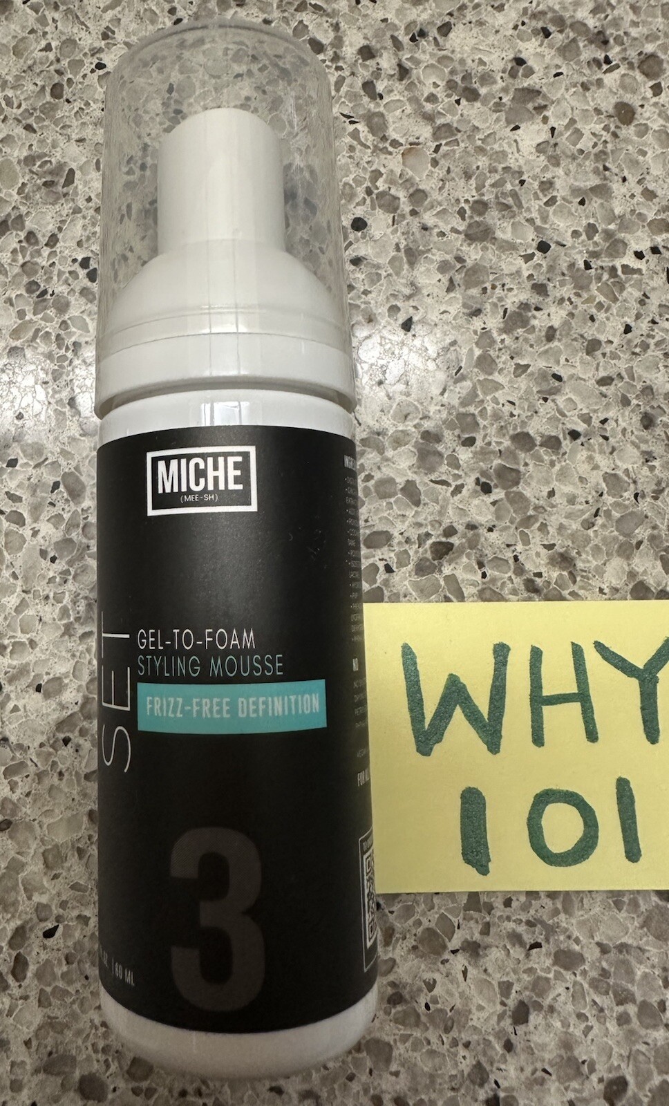 Miche SET Gel-To-Foam Styling Hair Mousse 2oz/60mL TRAVEL SIZE; SEALED