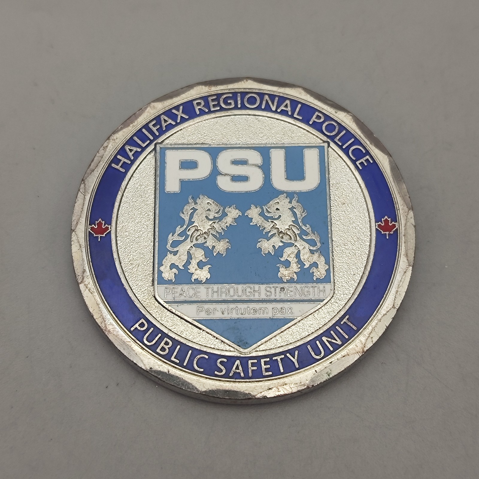 Halifax Regional Police Public Safety Unit Challenge Coin