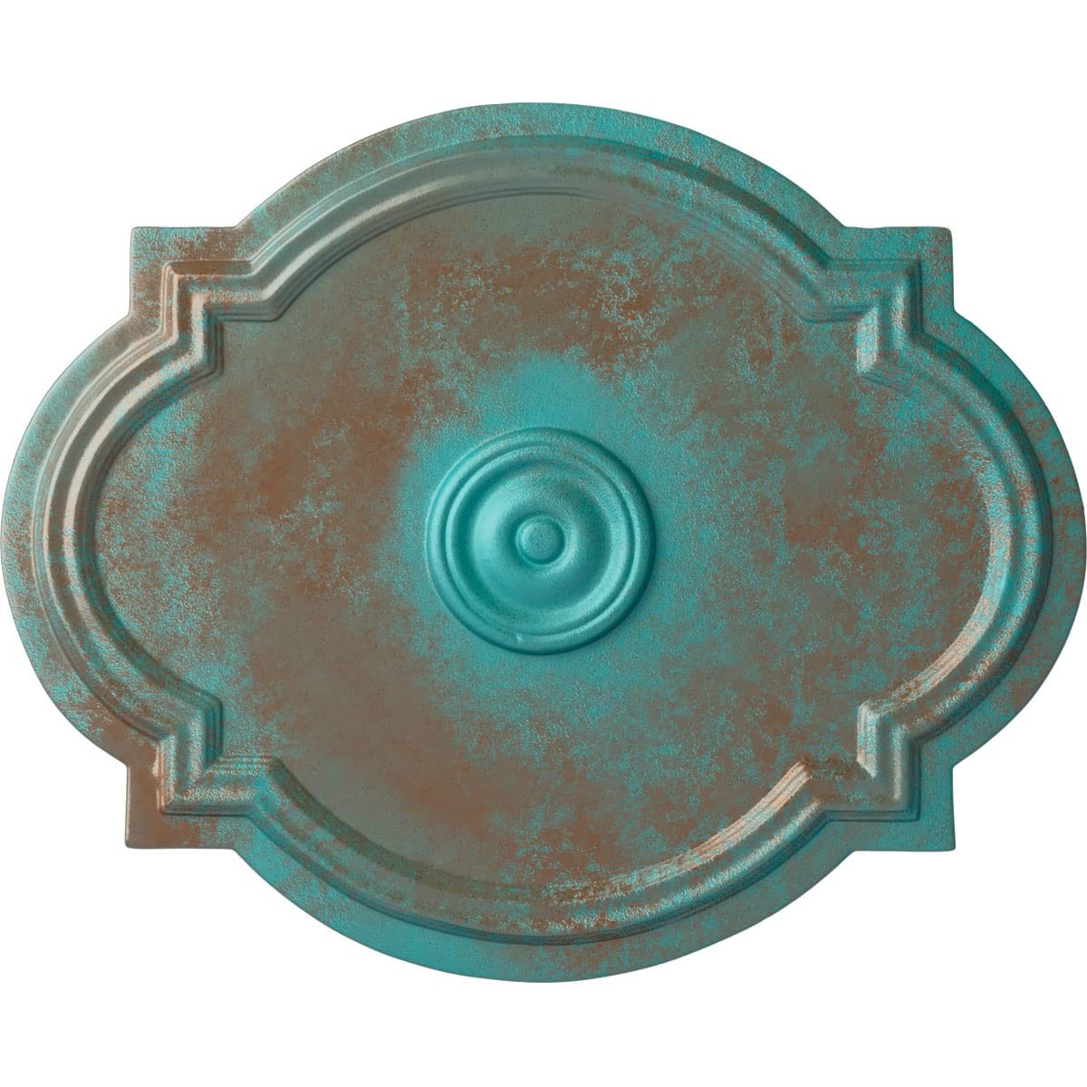 Ekena Millwork Cm21Wacgs Waltz Ceiling Medallion Copper Green Patina
