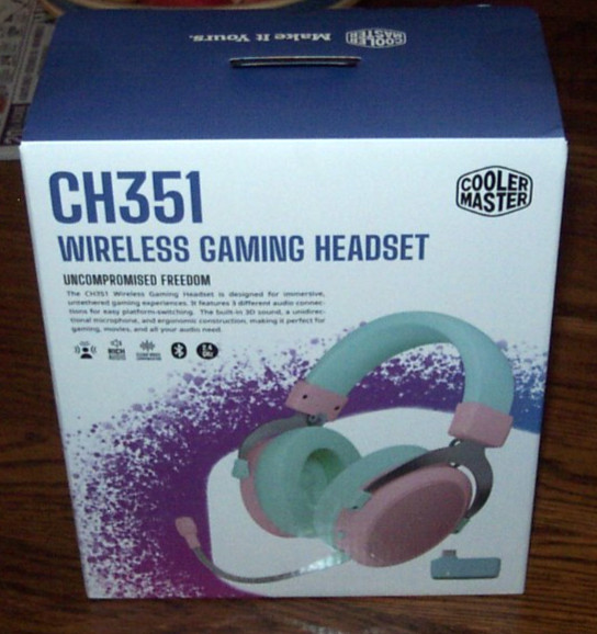 NEW Cooler Master CH351 Gaming Headset macaron (pink/aqua)