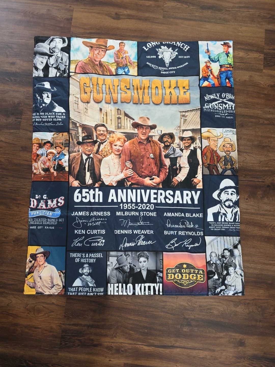 Gunsmoke Movie Anniversary Thank For Fan Western Cowboy TV Series Blanket 41x52