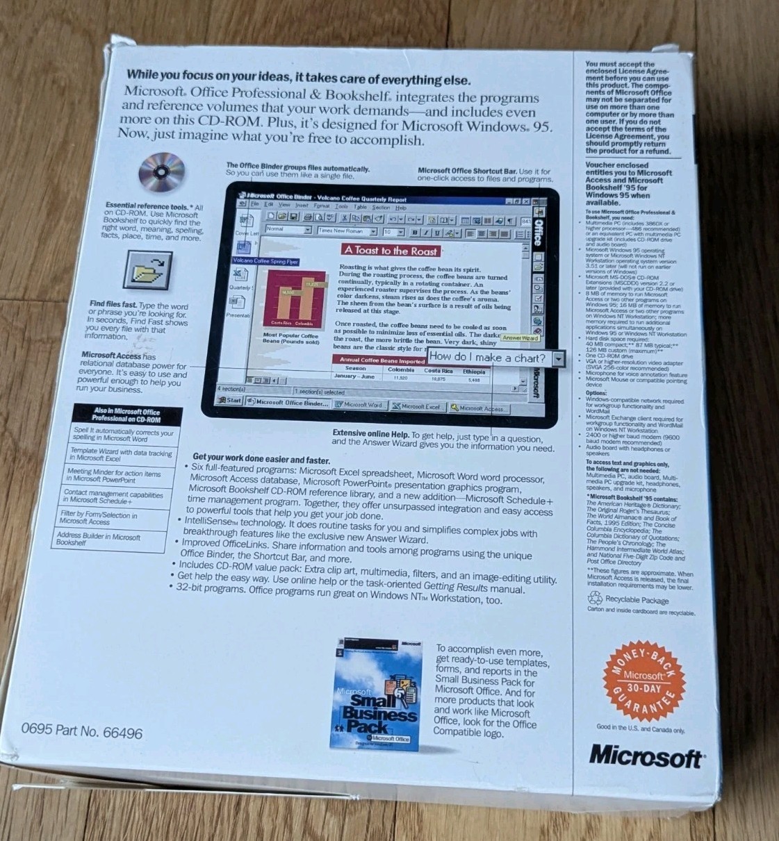 Microsoft Office And Bookshelf Professional For Windows 2 CDs, Box And Inserts