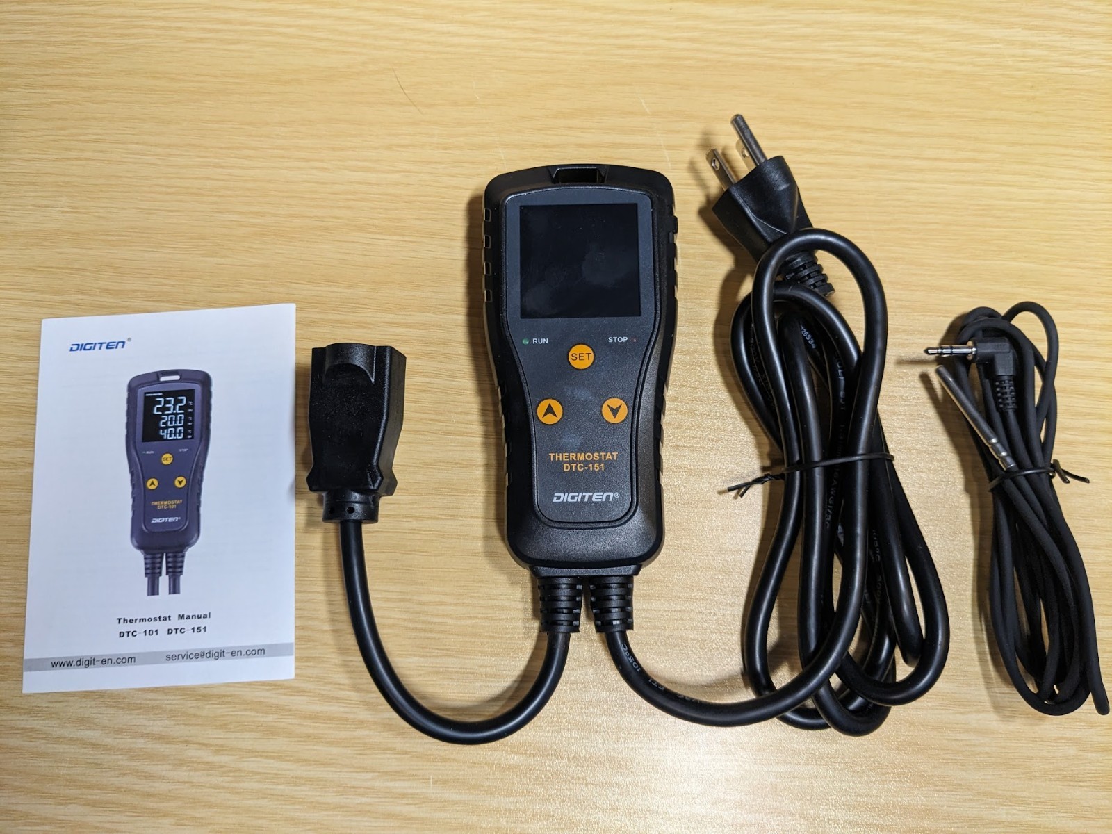 Digiten DTC-151 Thermostat - Plug-in Temperature Controller -40 to +248F (+120C)