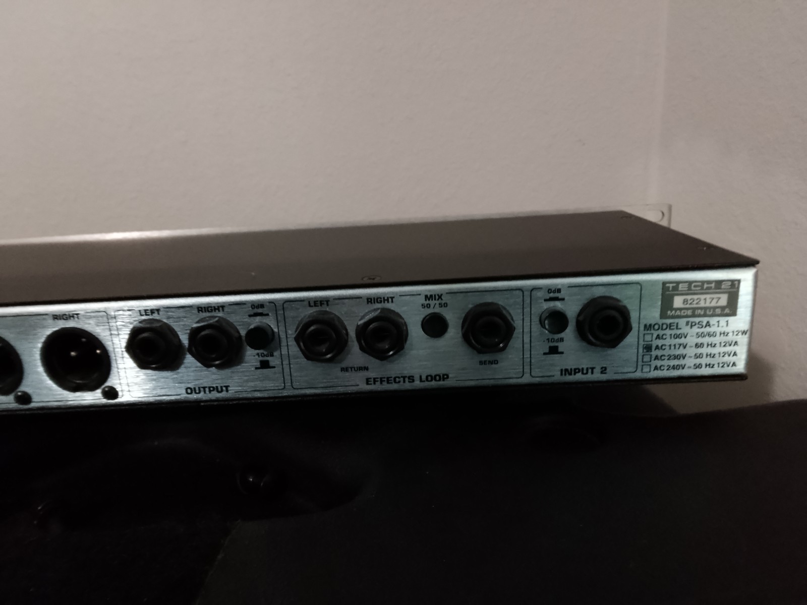 Tech 21 Sansamp PSA 1.1 Guitar Preamp Rack Mount Processor