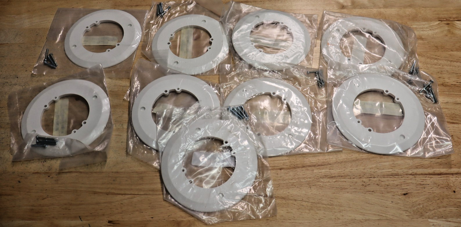 LOT OF 9 SIMPLEX 0748397 SSD 4" UNIVERSAL ADAPTER PLATES 4098-9832