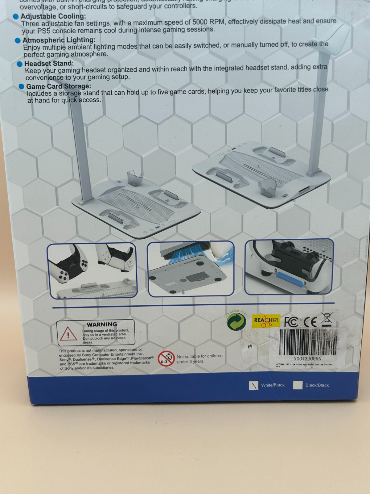 Multifunctional Cooling And Charging Stand PS5 w/ Max Speed of 5000rpm