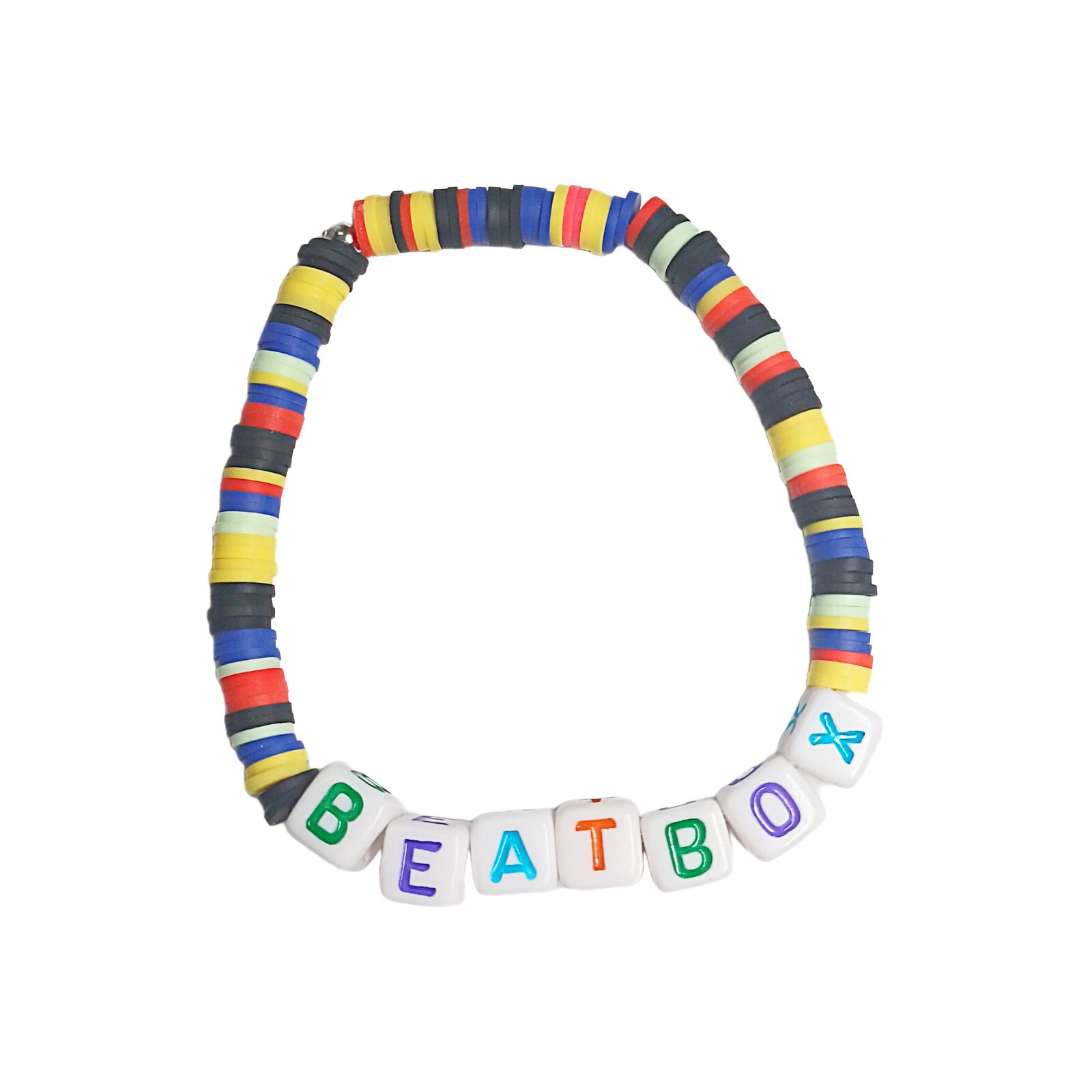 Multi-Colored Disc Beads Bracelet-Beatbox