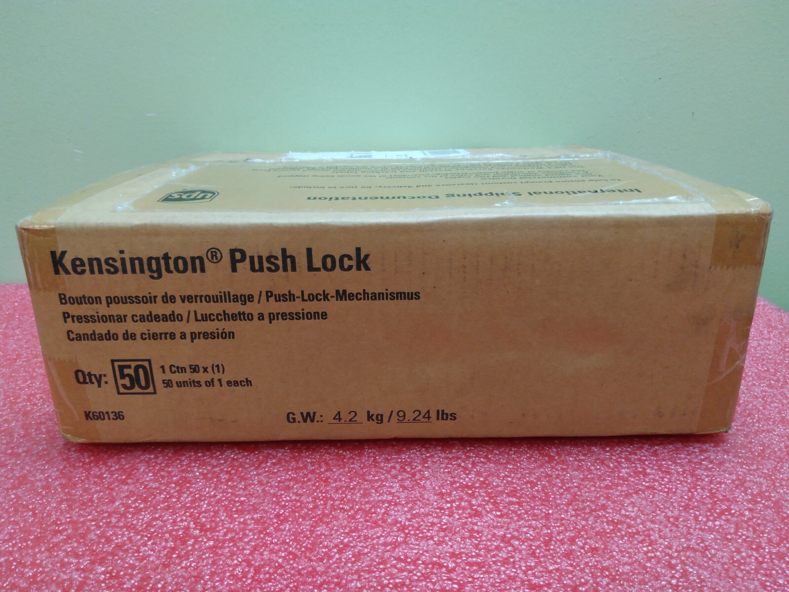 Lot of 50 - Kensington Push Lock K60136 A2144B Brand New Sealed
