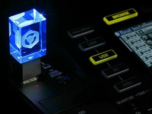 Crystal Pioneer DJ USB 3.0 Flash Drive 16GB-128GB Storage Car Music LED Pendrive