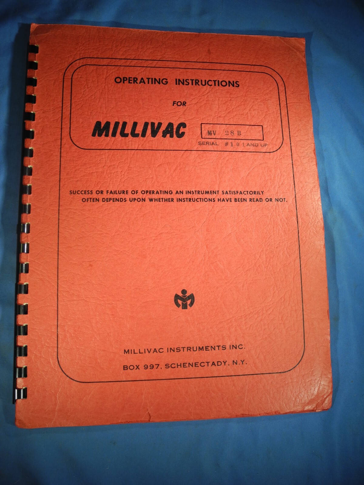 Millivac Model MV-28B RF Microvoltmeter Operating & Servicing Manual (FREE SHIP)