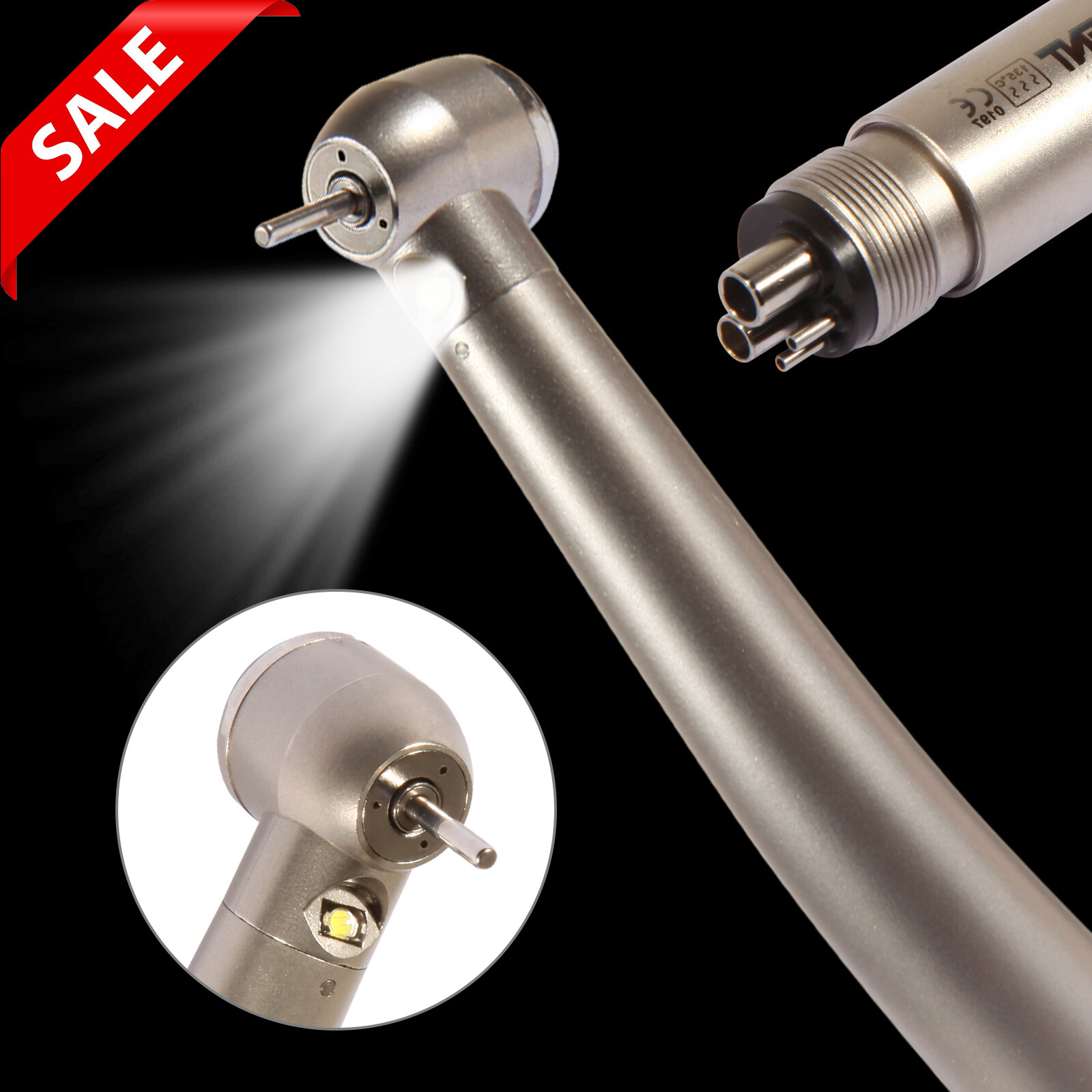 KAVO Style Dental LED Fiber Optic High Speed Handpiece 3 Spray 4 hole