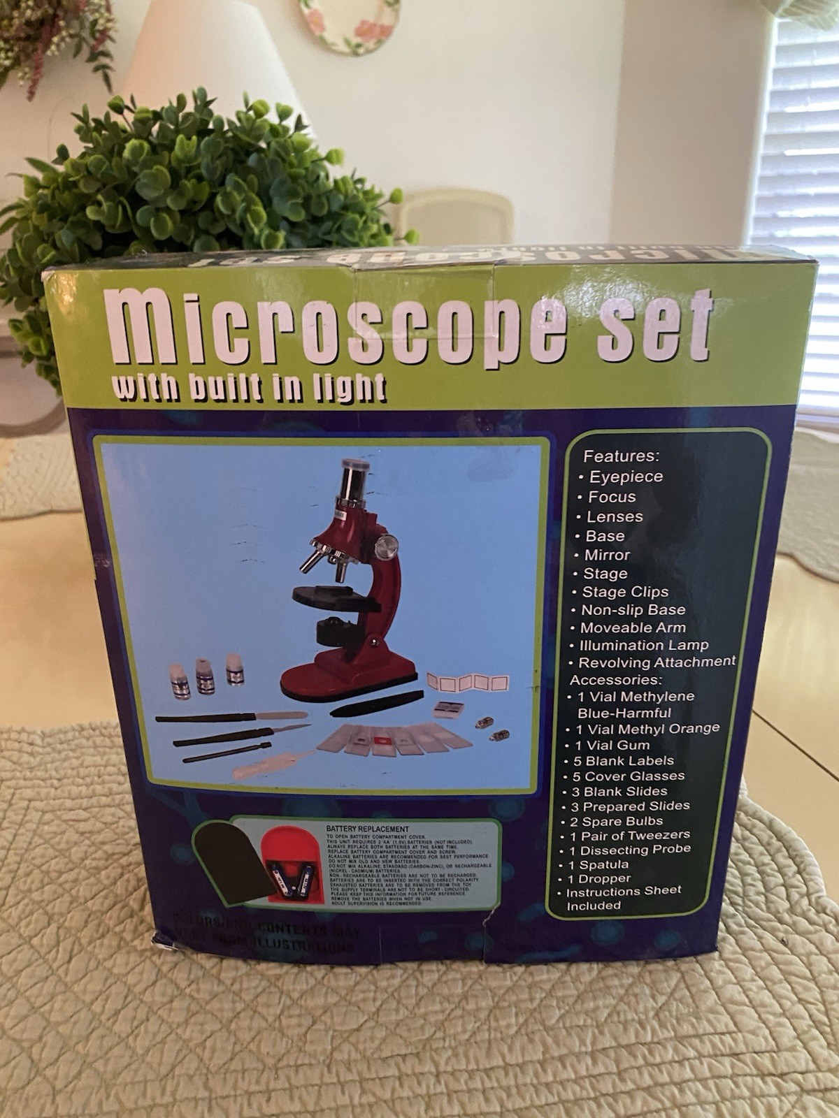 Microscope Set Model HM 900 By AmScope 900X300X75X In Original Box...NOS