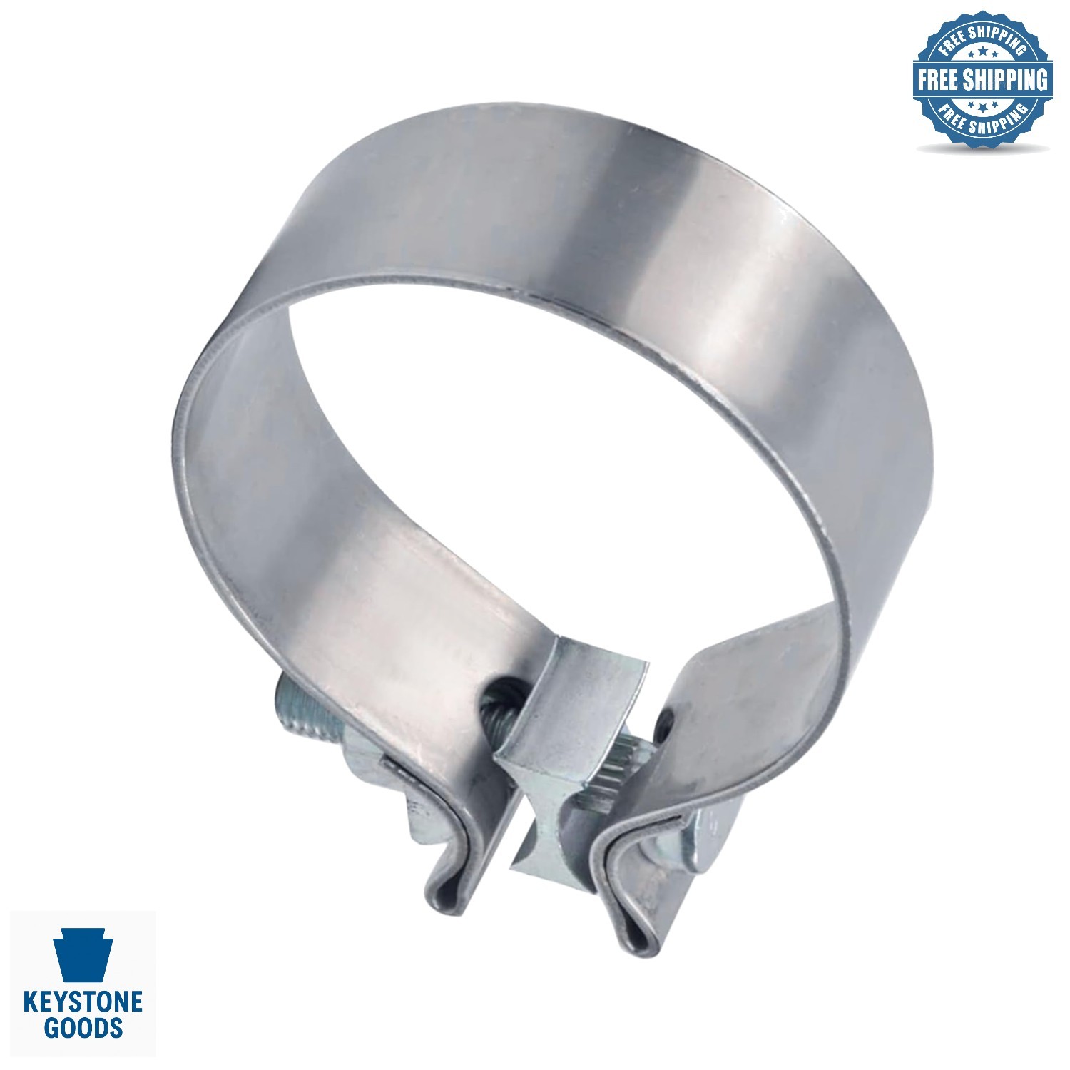 3.5 Inch Stainless Steel Exhaust Clamp | Narrow Band Muffler Seal