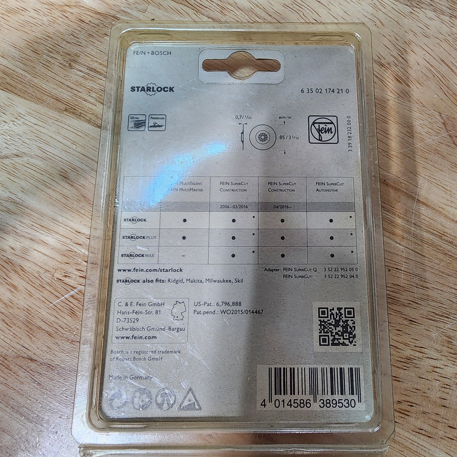 FEIN Multi Tool Blade Attachment 63502174210