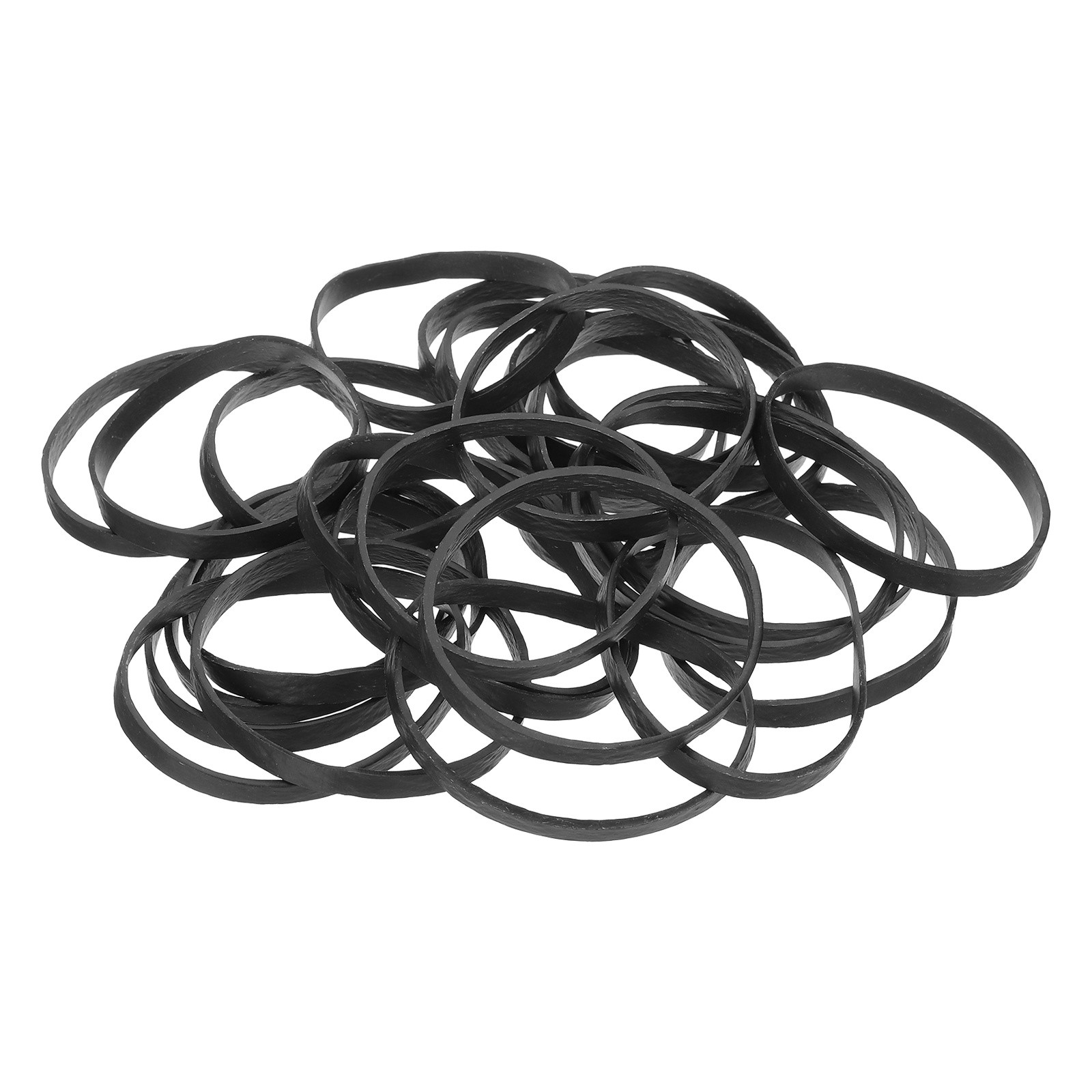 600Pcs Rubber Bands, 3.94x0.2 Inch Elastic Bands for Office Supplies, Black