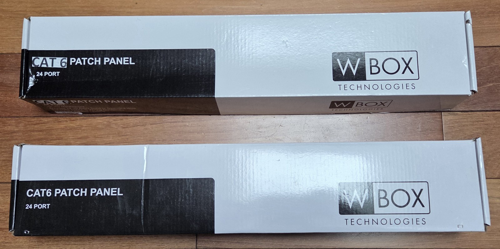 2 NEW WBox Technologies Patch Panel Cat 6 24 Port C6PP24