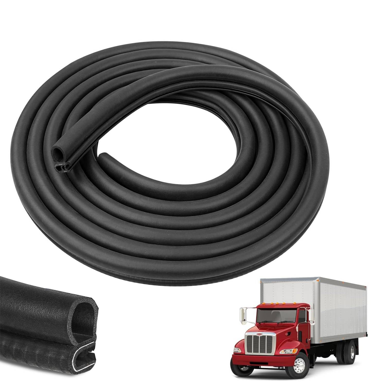 13.5 Ft Door Rubber Weatherstrip Seal Fits 1986-07 Peterbilt 359 370 377 379 380