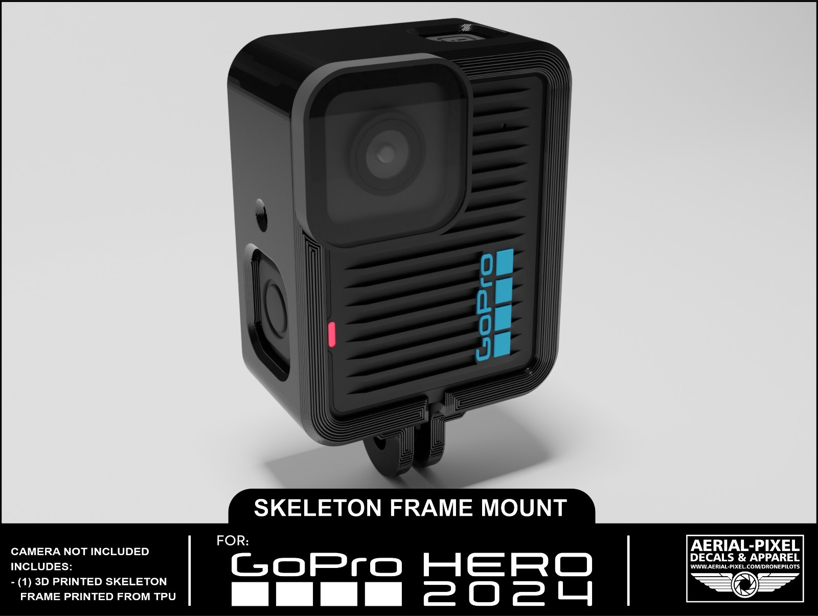 GoPro HERO 2024 Vertical (Portrait) Skeleton Frame Mount